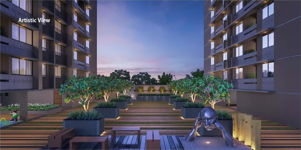 3D Elevation of real estate project Kailash Rejoice located at Nana-chiloda, Gandhinagar, Gujarat