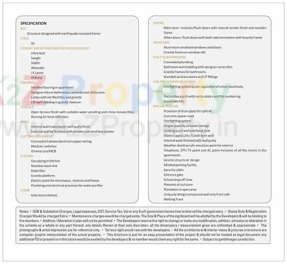  of real estate project Kailasham located at Raisan, Gandhinagar, Gujarat