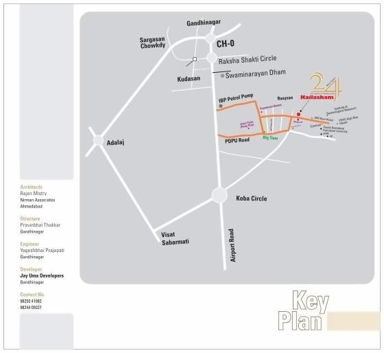  of real estate project Kailasham located at Raisan, Gandhinagar, Gujarat