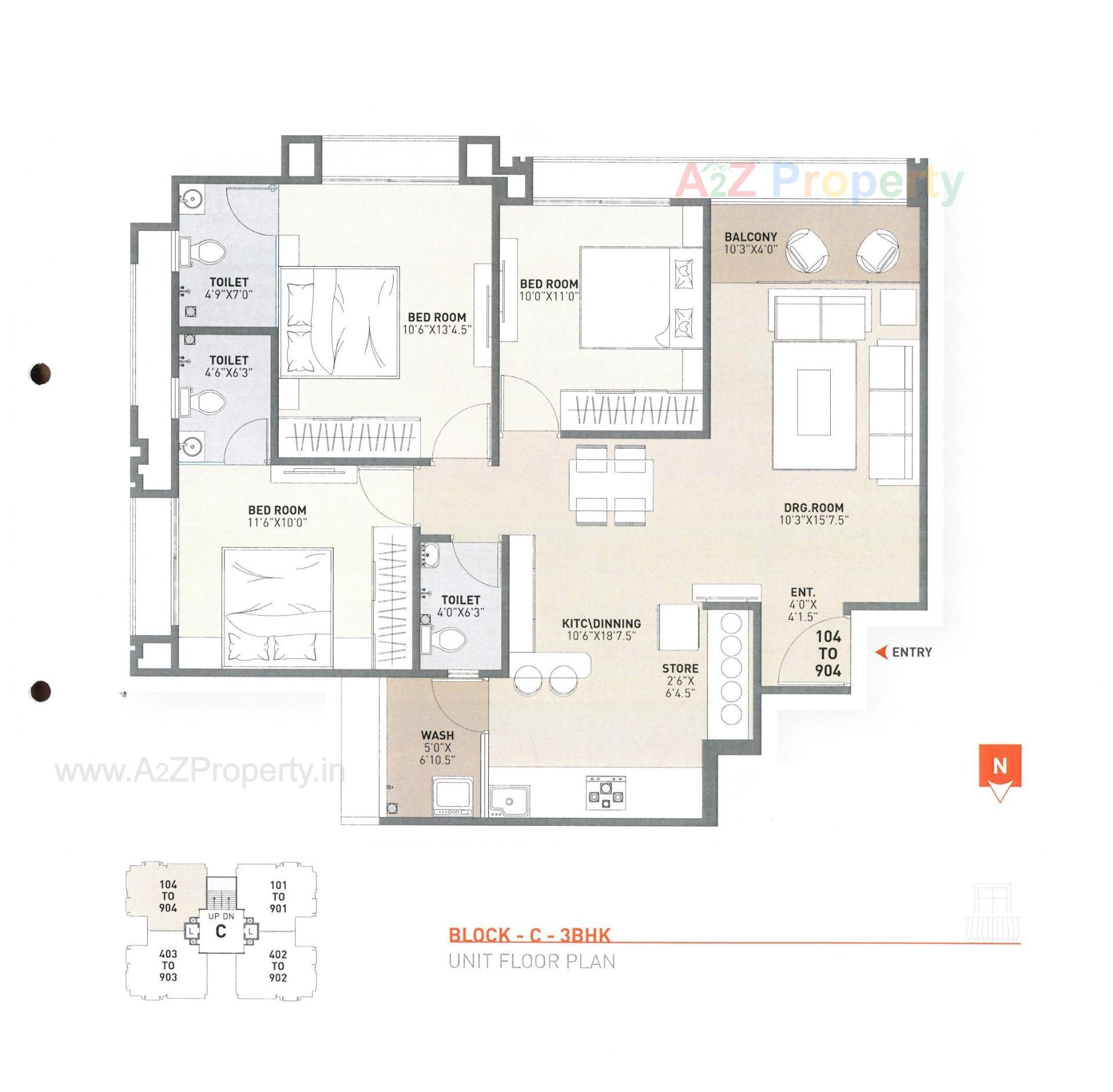 Layout of real estate project Kalash Square located at Zundal, Gandhinagar, Gujarat