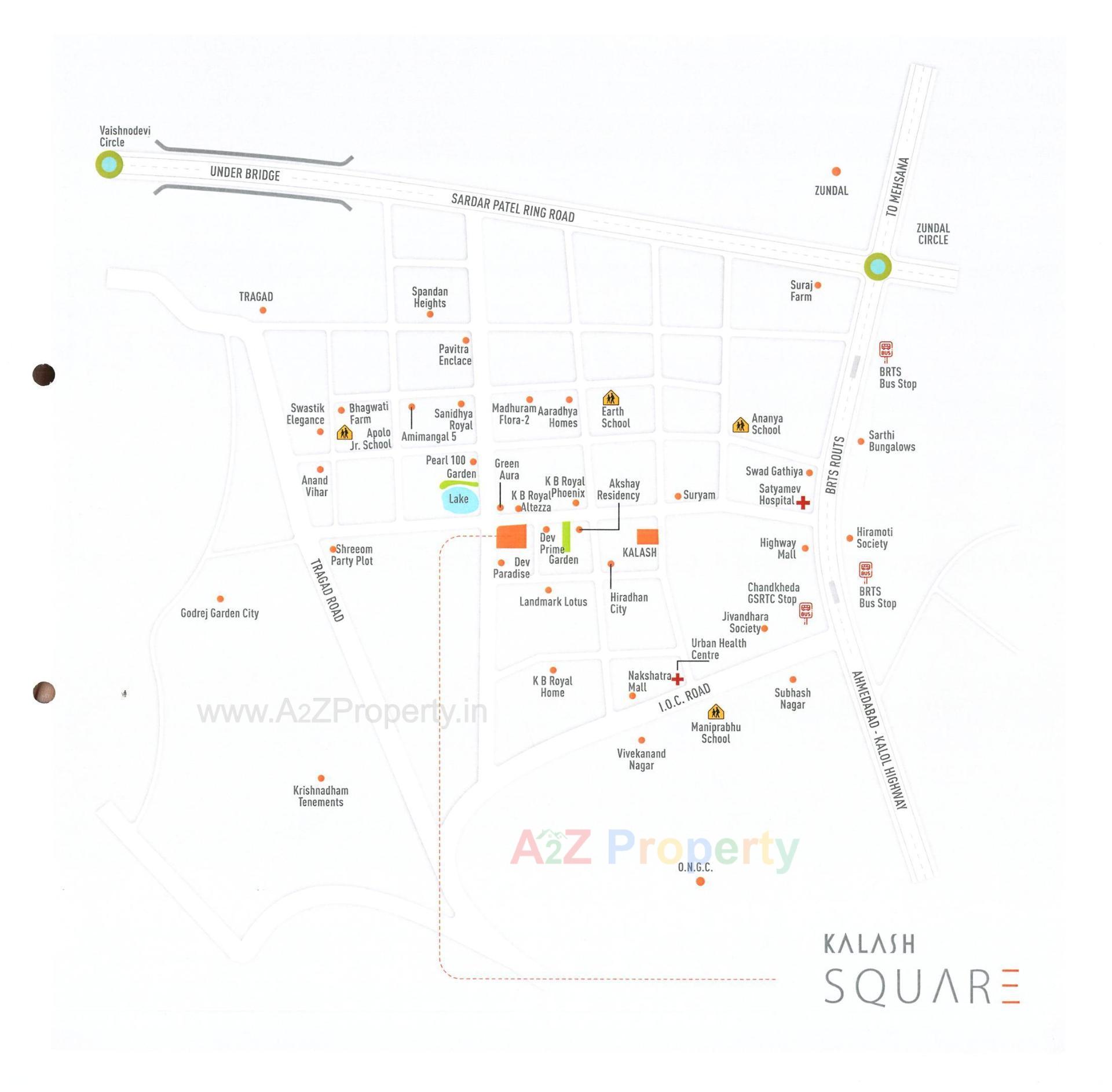  of real estate project Kalash Square located at Zundal, Gandhinagar, Gujarat
