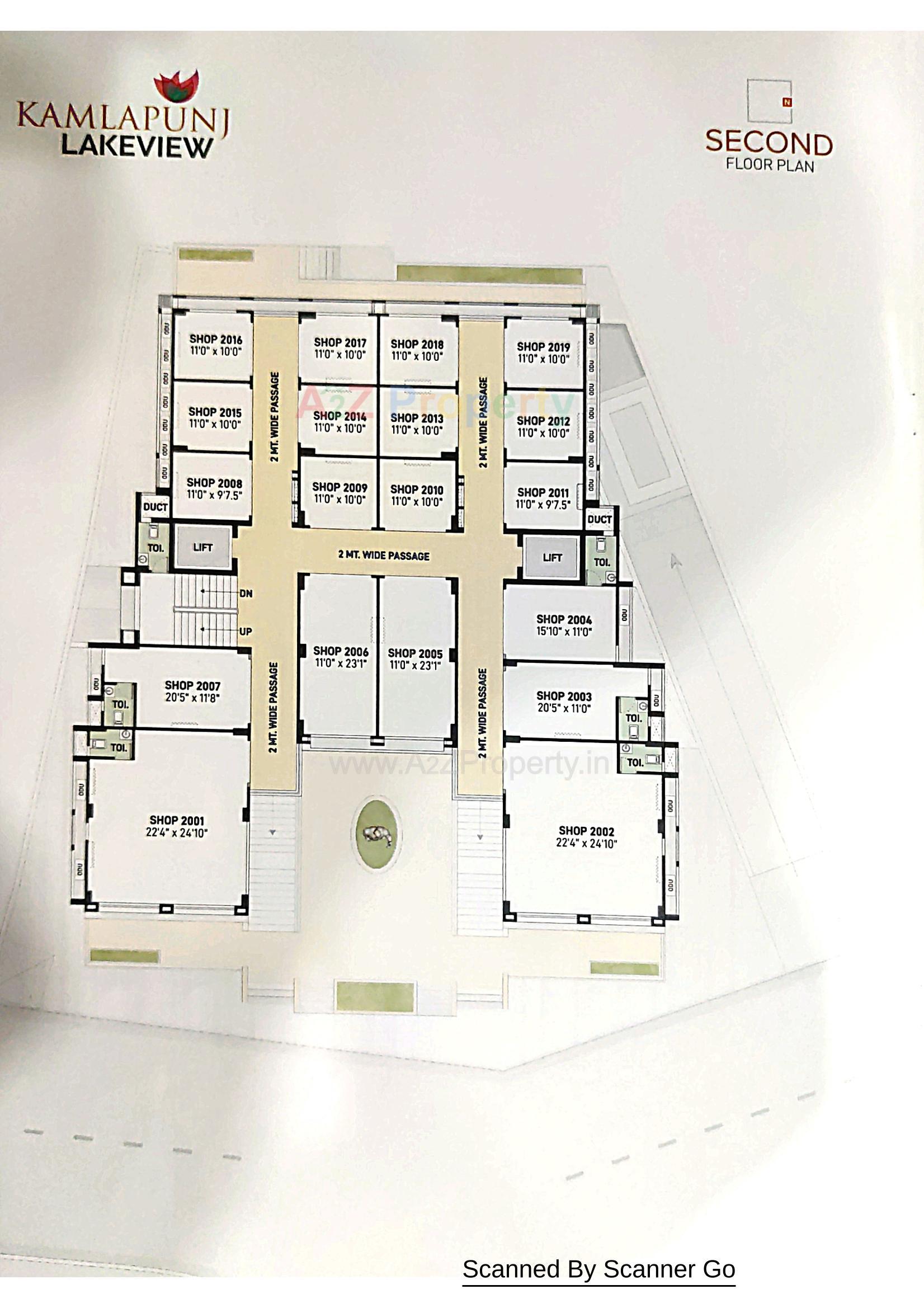 Layout of real estate project Kamlapunj Lakeview located at Vavol, Gandhinagar, Gujarat