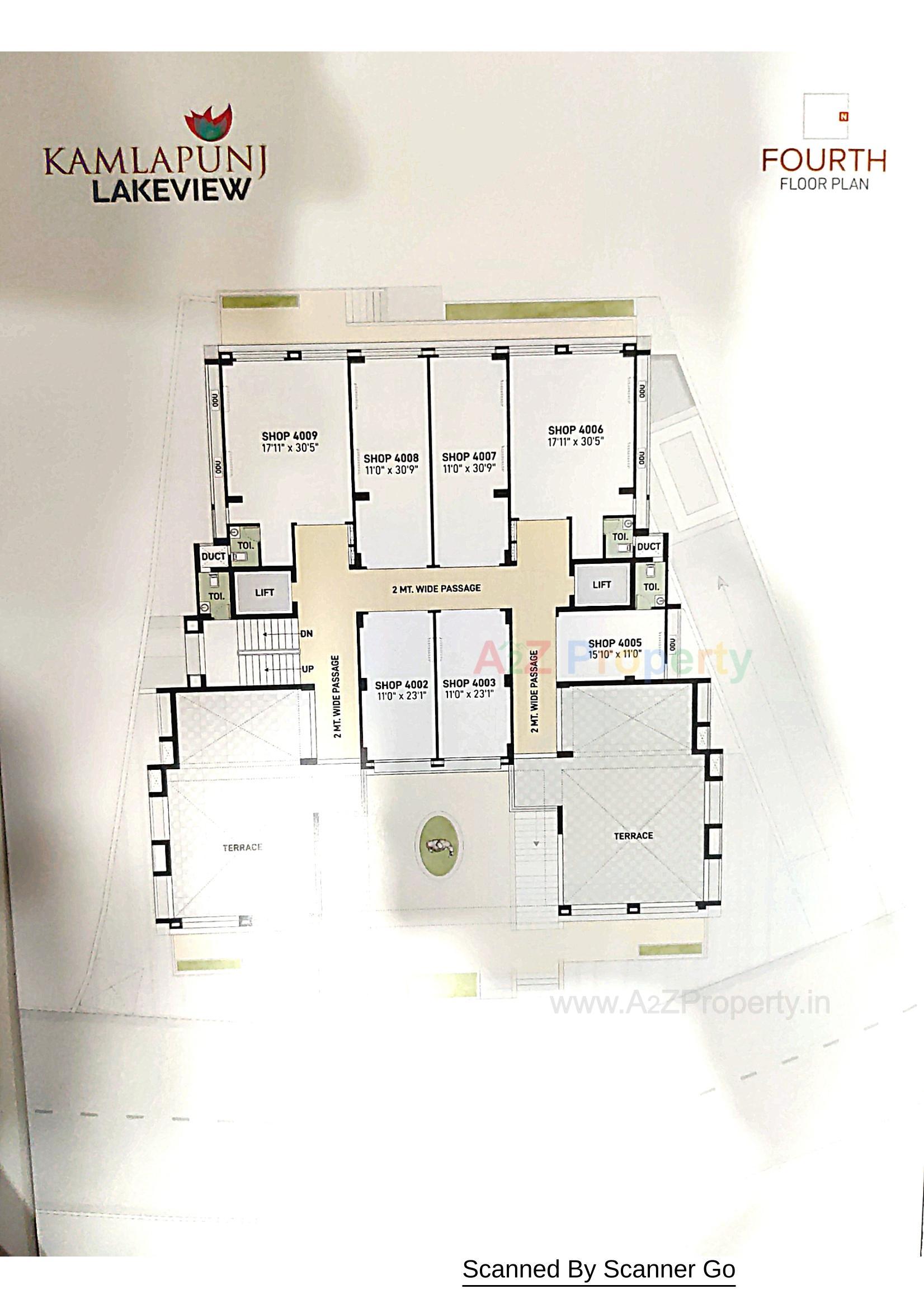 Layout of real estate project Kamlapunj Lakeview located at Vavol, Gandhinagar, Gujarat