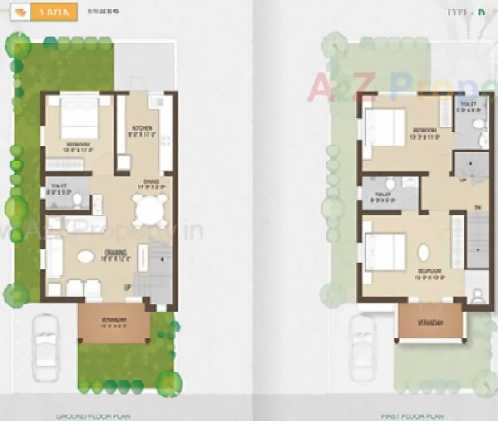 Layout of real estate project Karma Villa located at Borisana, Gandhinagar, Gujarat