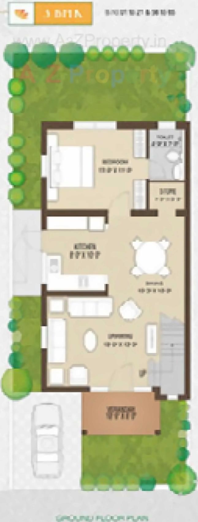 Layout of real estate project Karma Villa located at Borisana, Gandhinagar, Gujarat
