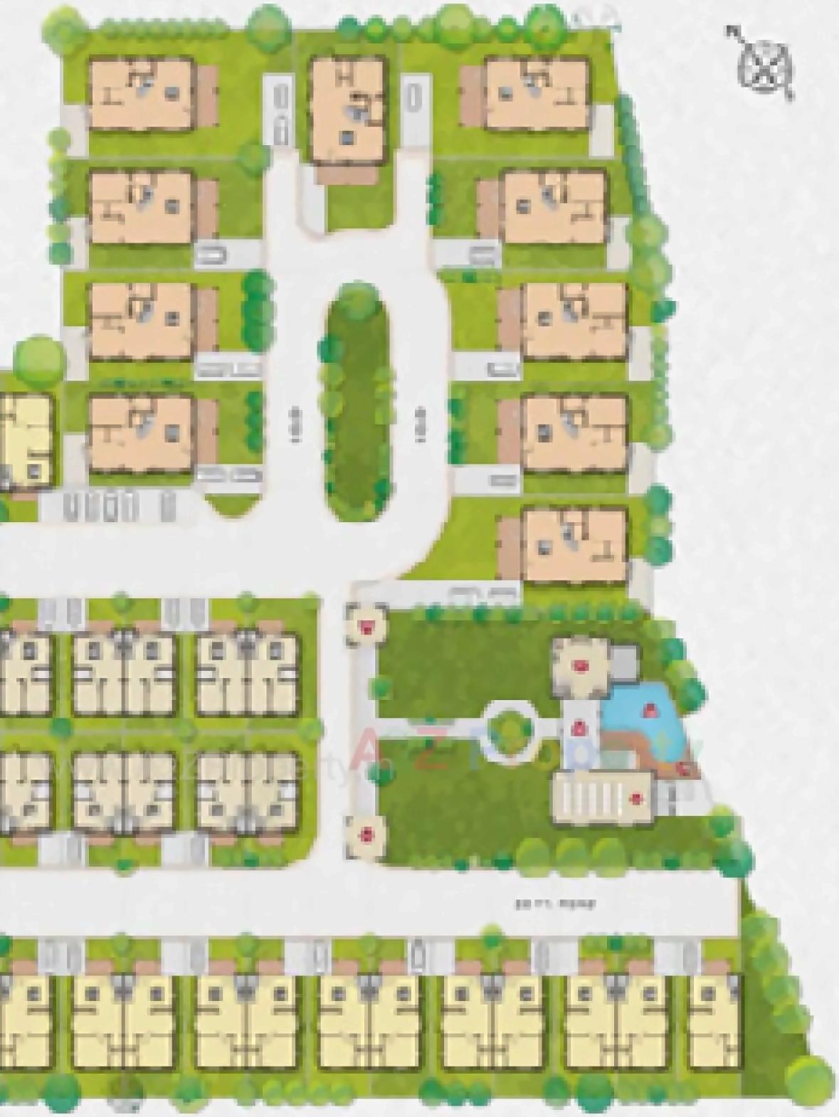 Layout of real estate project Karma Villa located at Borisana, Gandhinagar, Gujarat