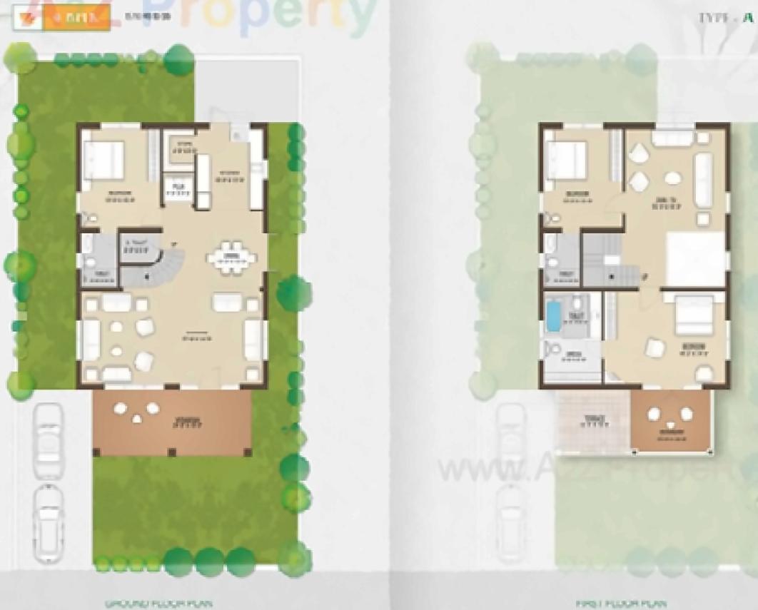 Layout of real estate project Karma Villa located at Borisana, Gandhinagar, Gujarat