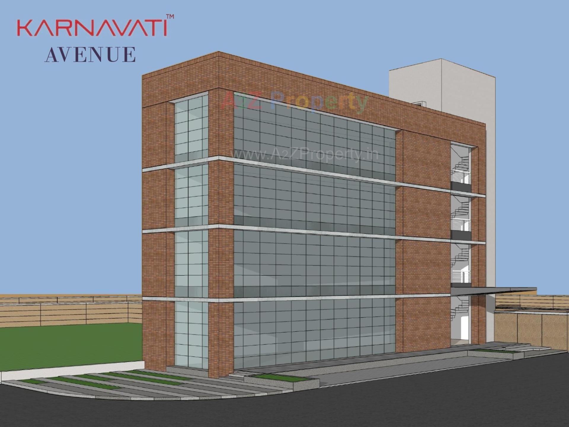 3D Elevation of real estate project Karnavati Avenue located at Bhat, Gandhinagar, Gujarat