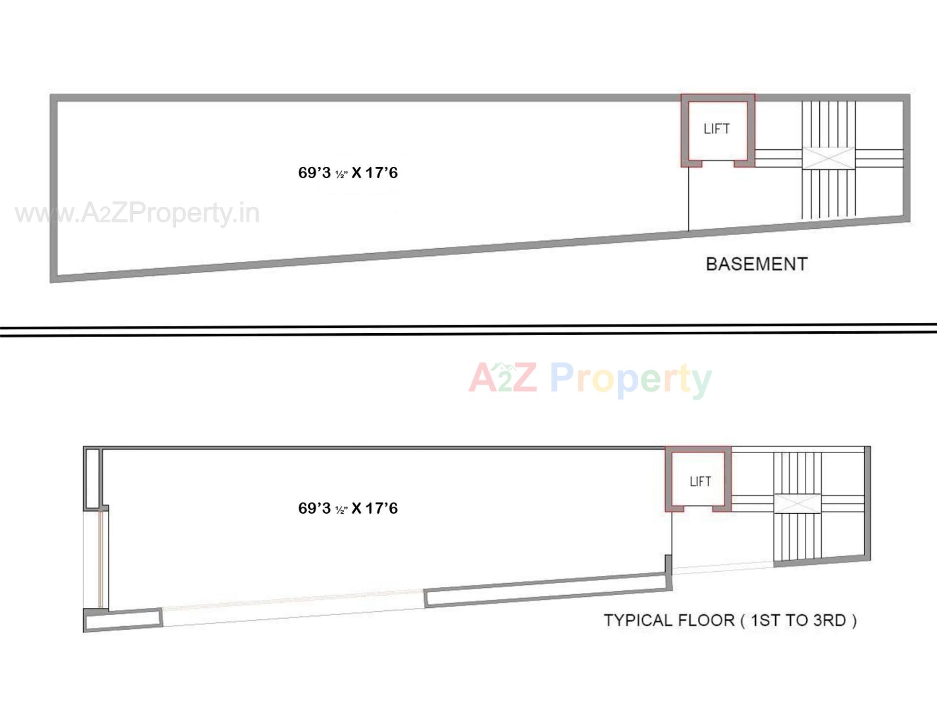 Layout of real estate project Karnavati Avenue located at Bhat, Gandhinagar, Gujarat