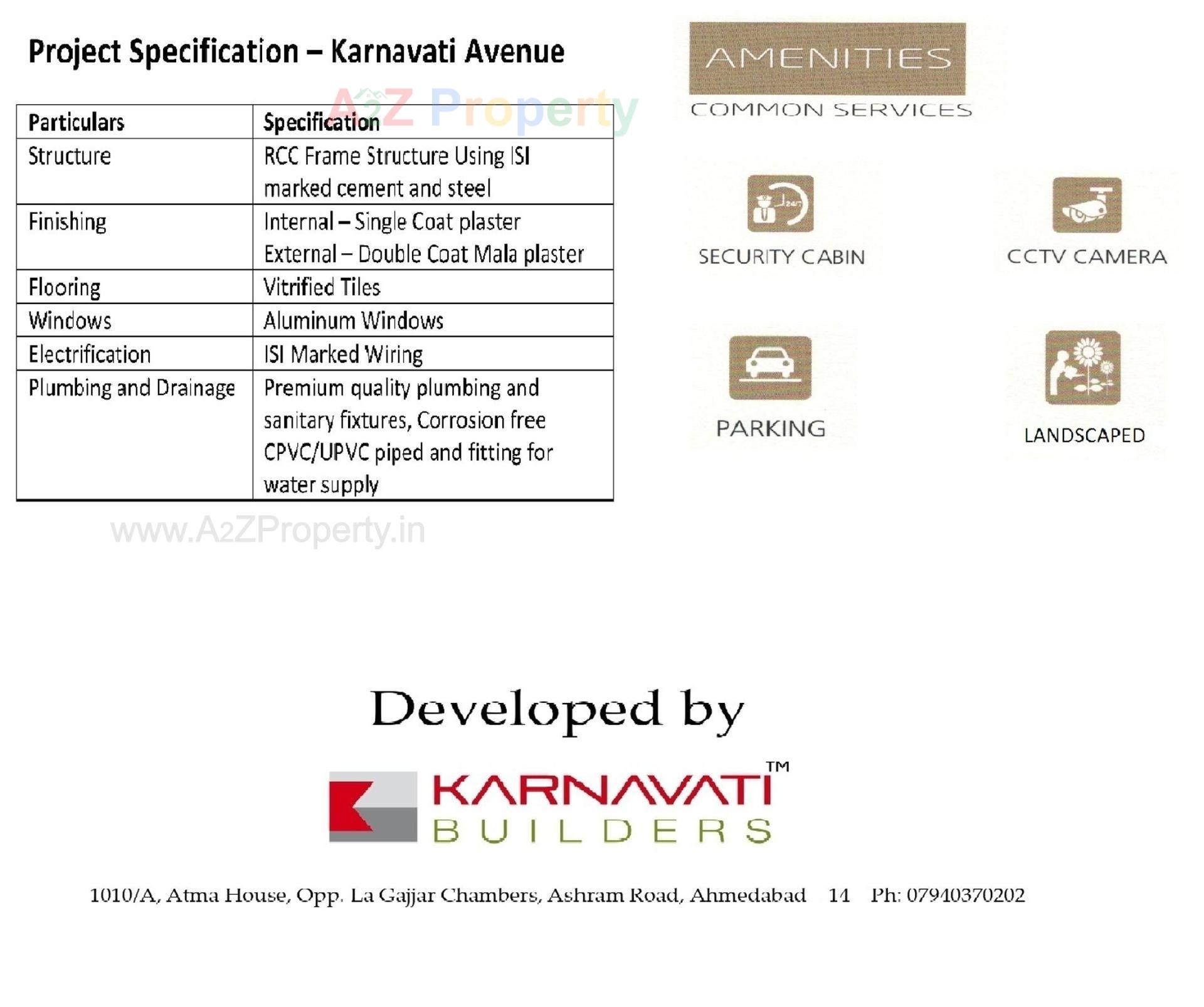  of real estate project Karnavati Avenue located at Bhat, Gandhinagar, Gujarat