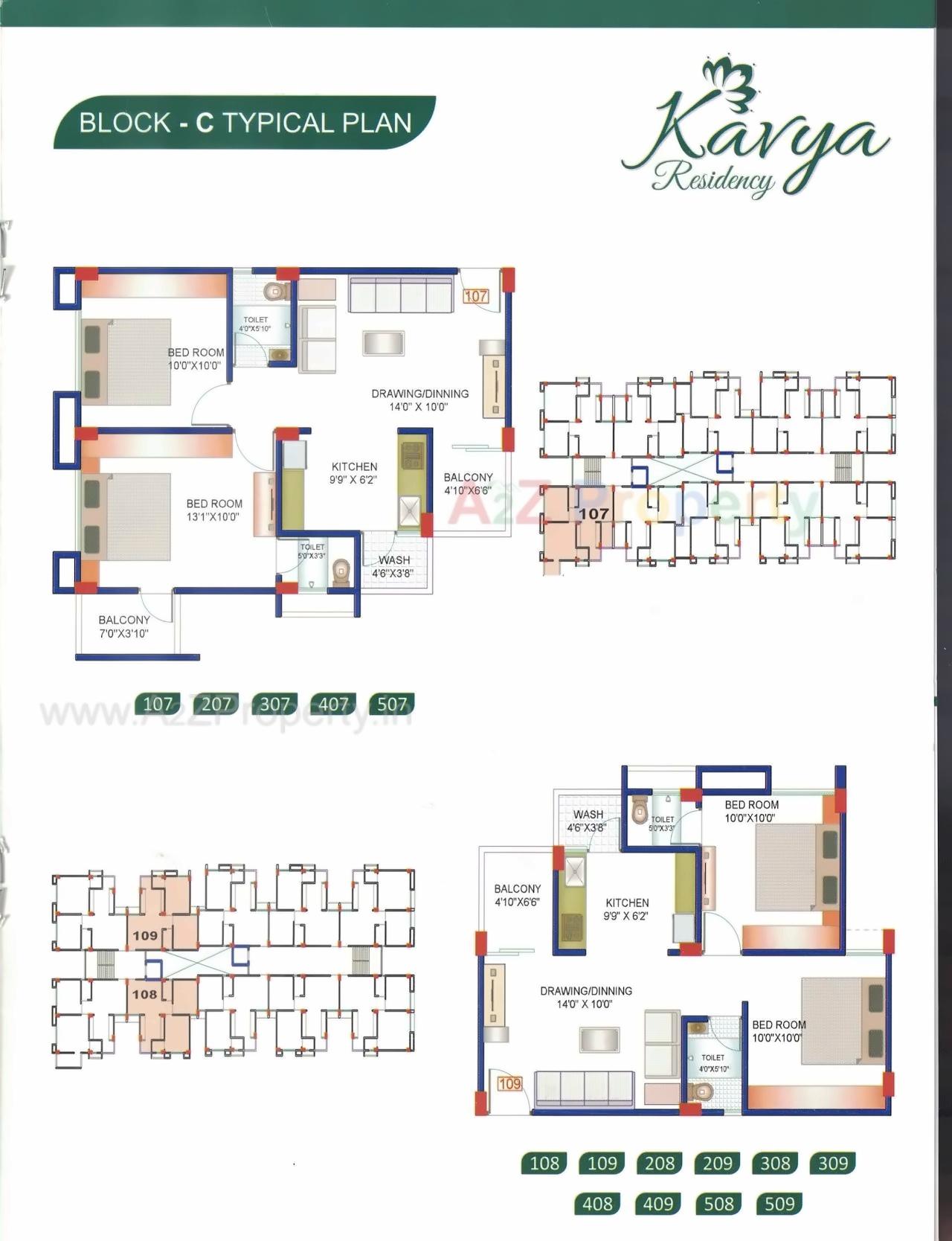 Layout of real estate project Kavya Residency located at Kolavada, Gandhinagar, Gujarat