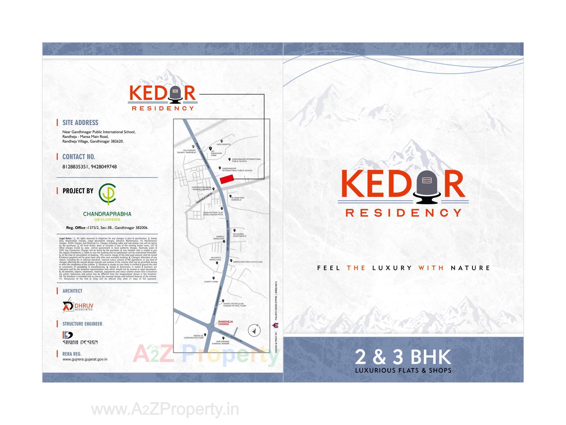 of real estate project Kedar Residency located at Randheja, Gandhinagar, Gujarat