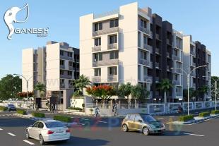 Elevation of real estate project Kesar Aangan located at Indroda, Gandhinagar, Gujarat