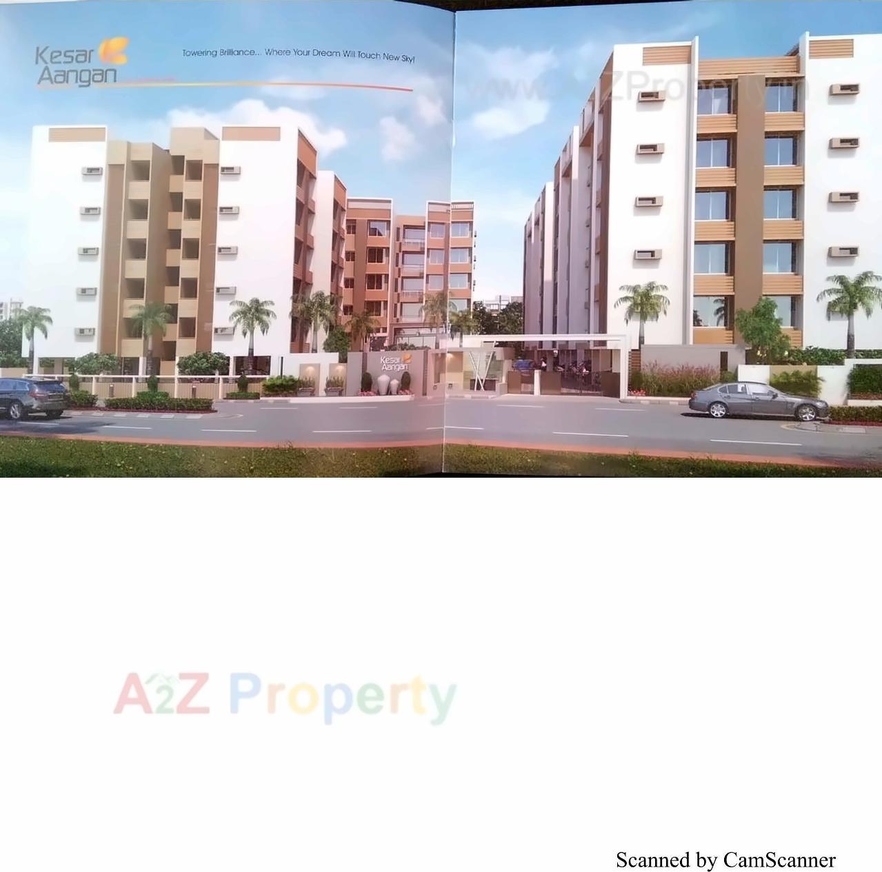 3D Elevation of real estate project Kesar Aangan located at Indroda, Gandhinagar, Gujarat