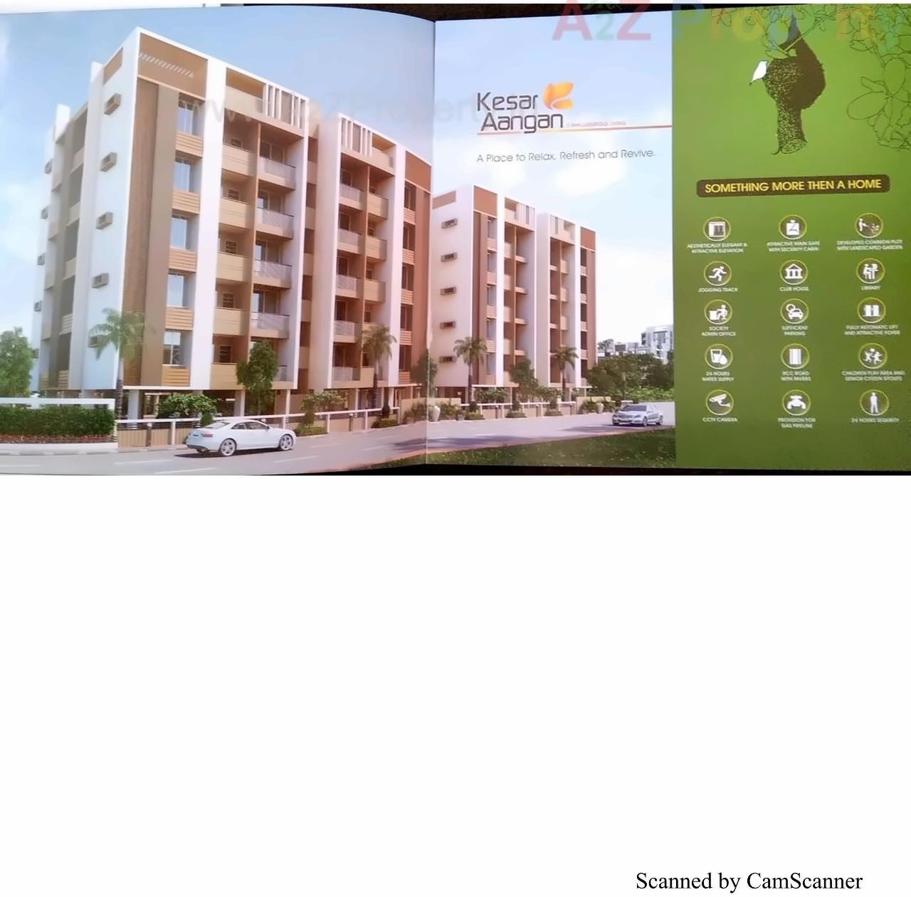 3D Elevation of real estate project Kesar Aangan located at Indroda, Gandhinagar, Gujarat