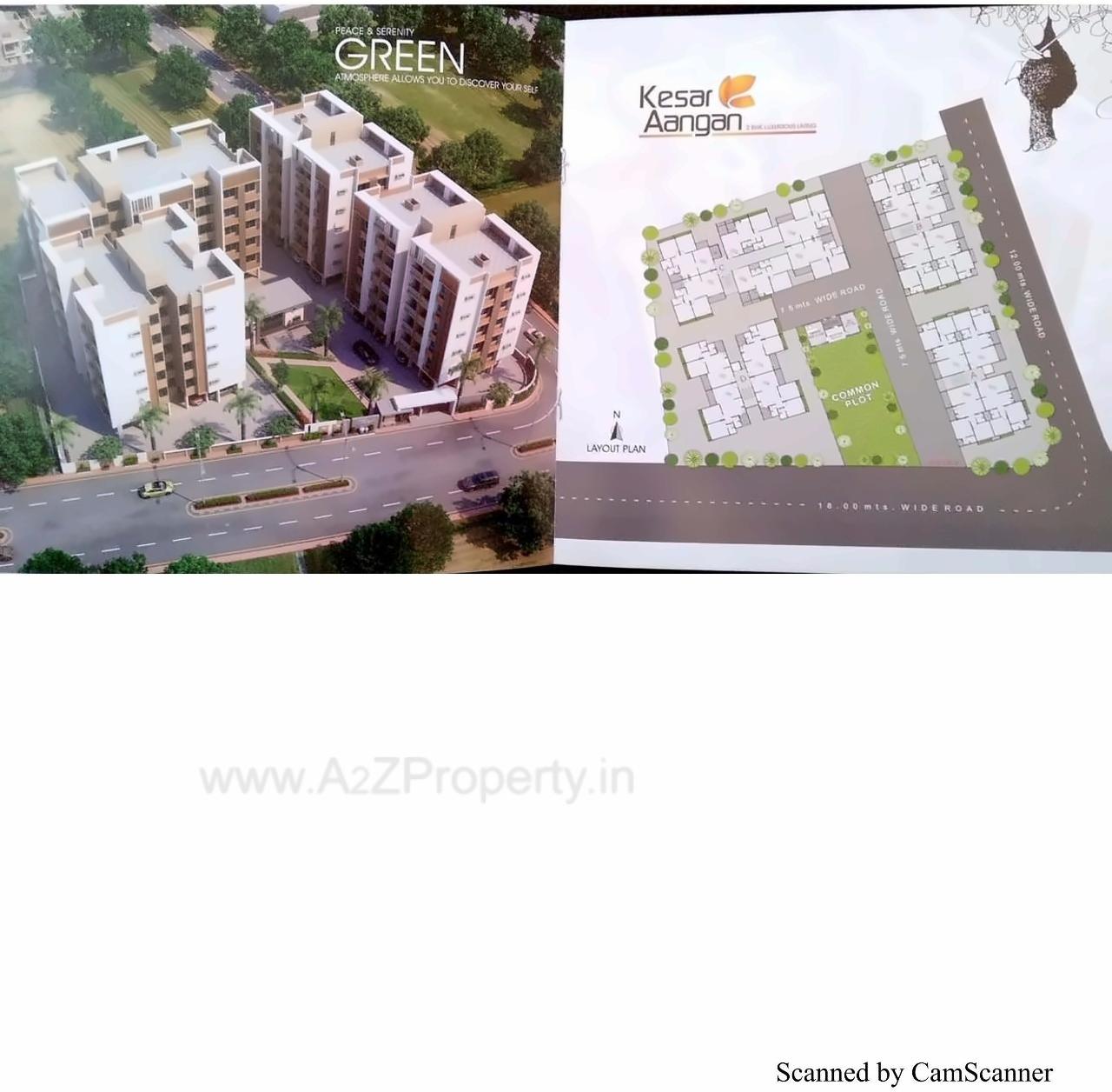 Layout of real estate project Kesar Aangan located at Indroda, Gandhinagar, Gujarat