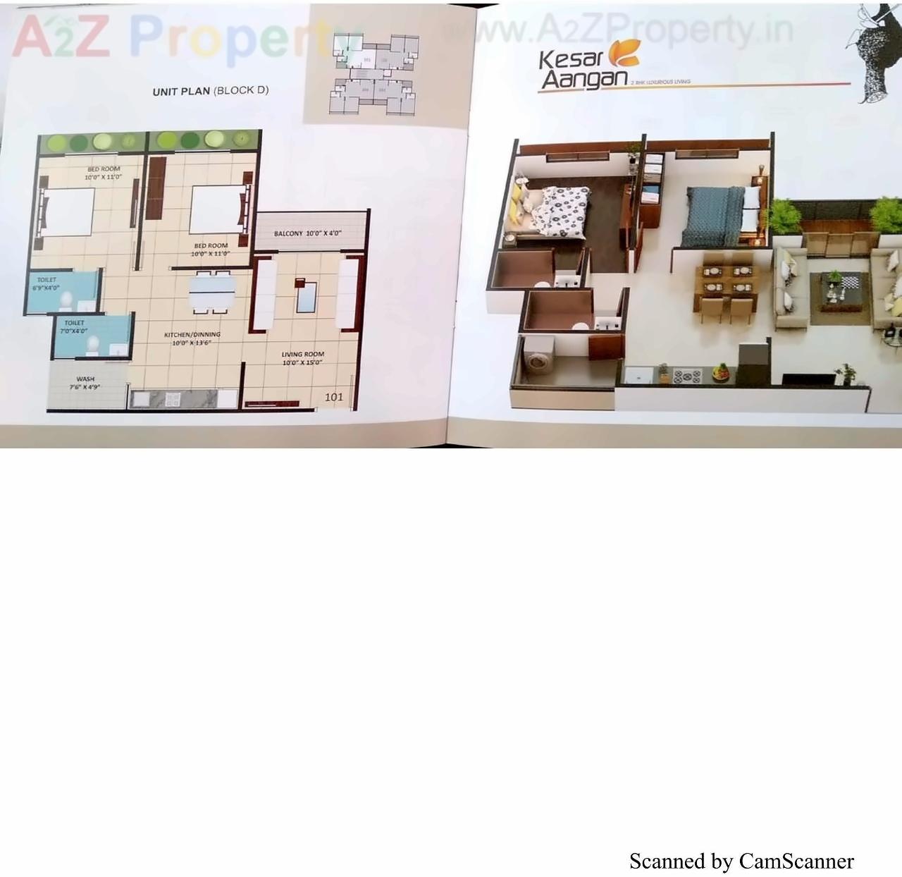Layout of real estate project Kesar Aangan located at Indroda, Gandhinagar, Gujarat