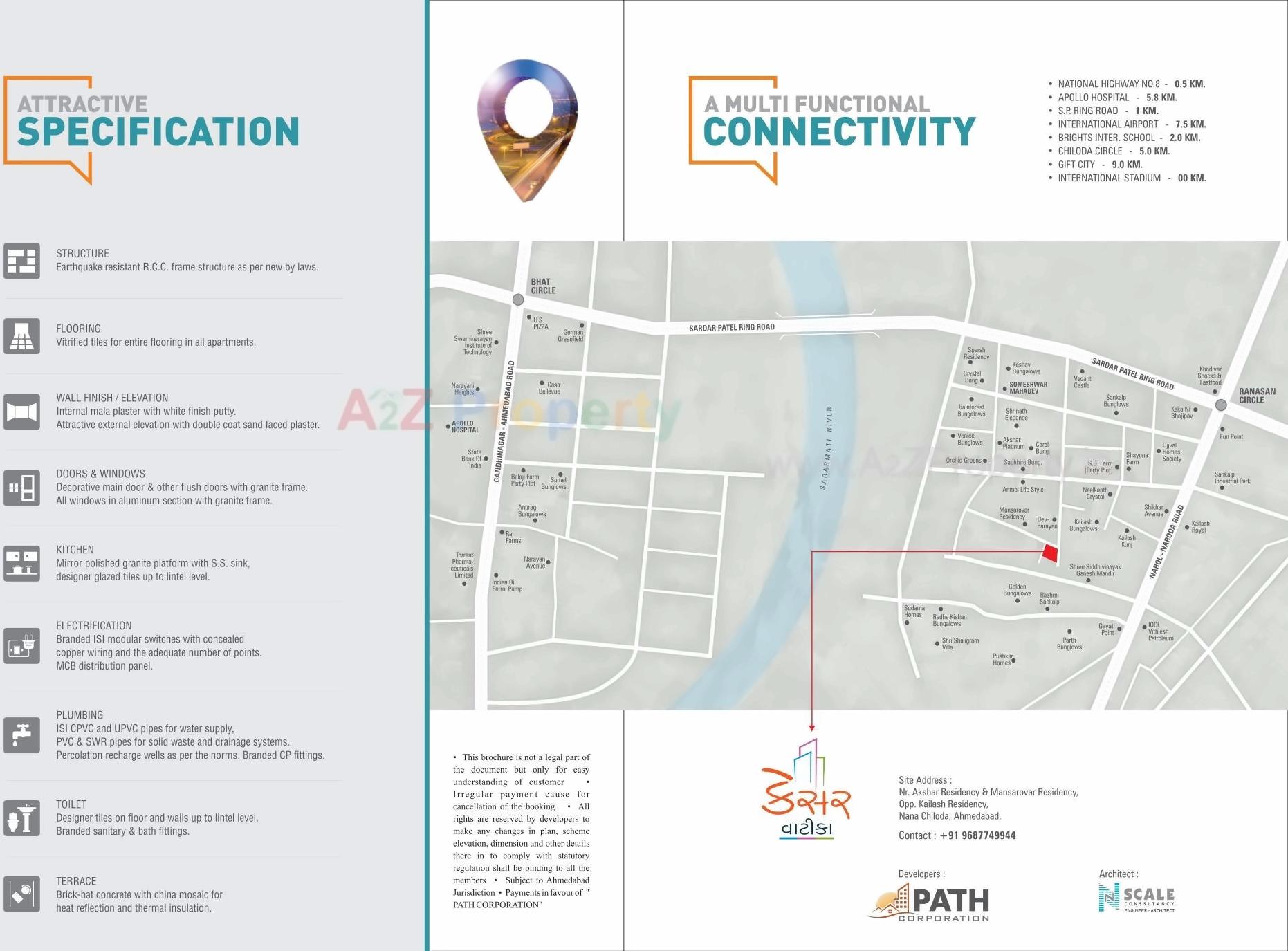  of real estate project Kesar Vatika located at Nanachiloda, Gandhinagar, Gujarat