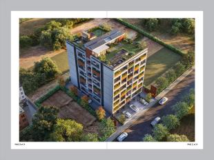 Elevation of real estate project Kesari located at Zundal, Gandhinagar, Gujarat