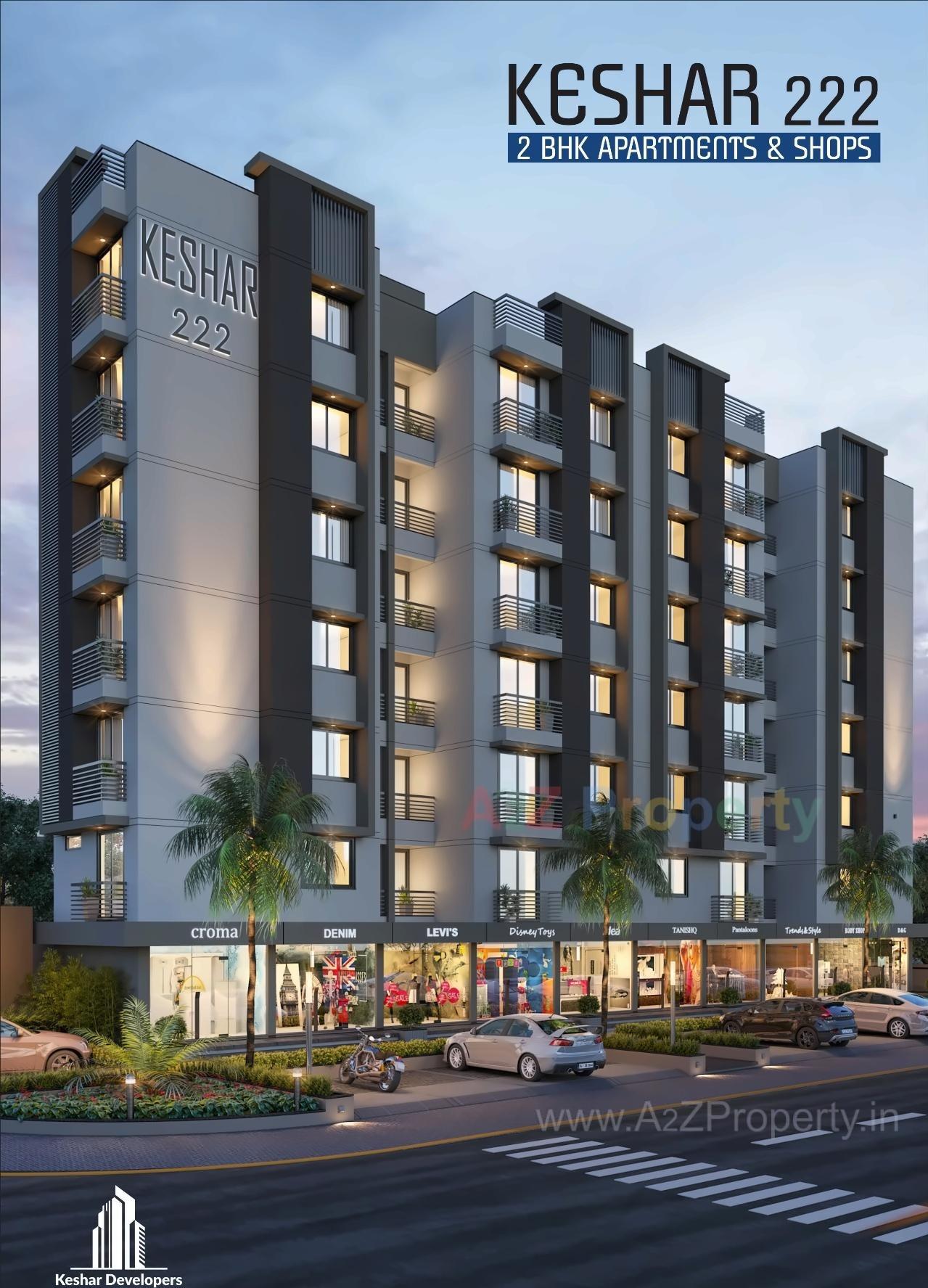 3D Elevation of real estate project Keshar 2 located at Gandhinagar, Gandhinagar, Gujarat