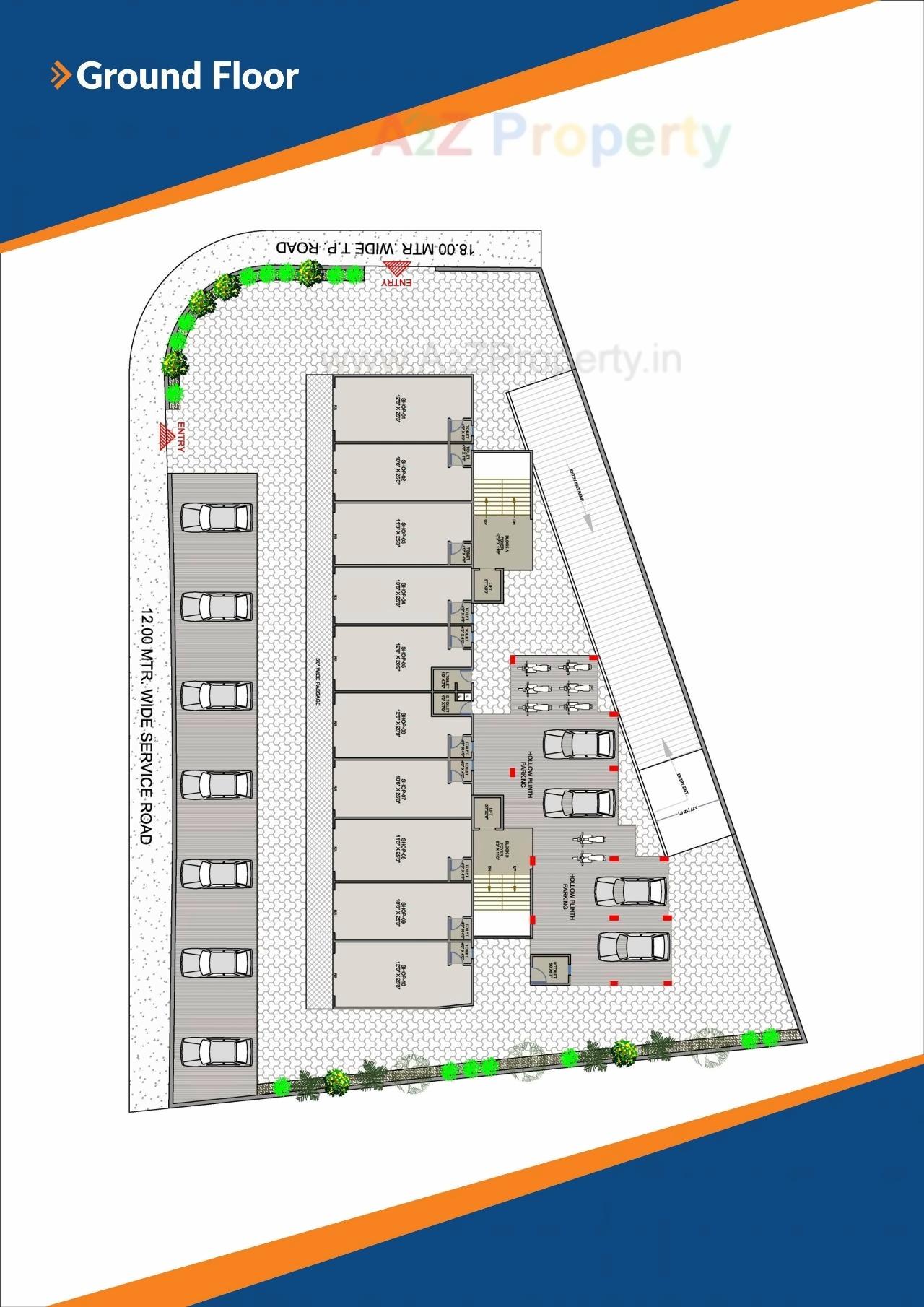 Layout of real estate project Keshar 2 located at Gandhinagar, Gandhinagar, Gujarat