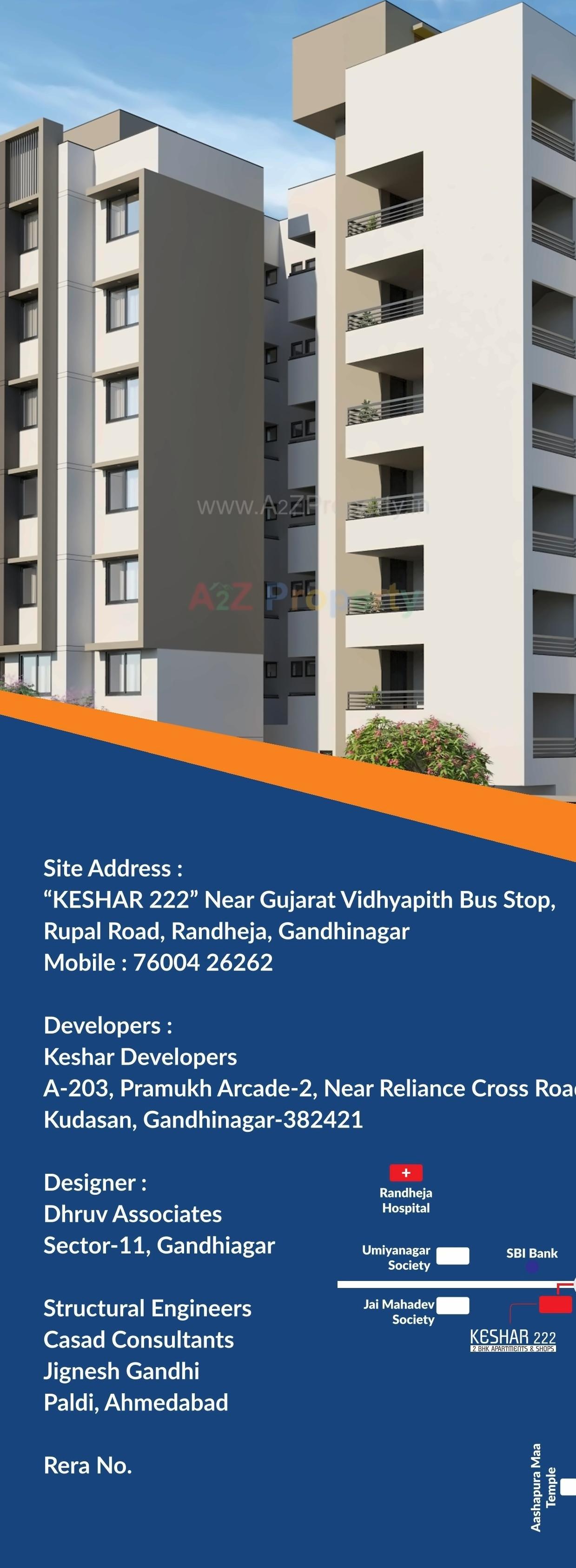 3D Elevation of real estate project Keshar 2 located at Gandhinagar, Gandhinagar, Gujarat