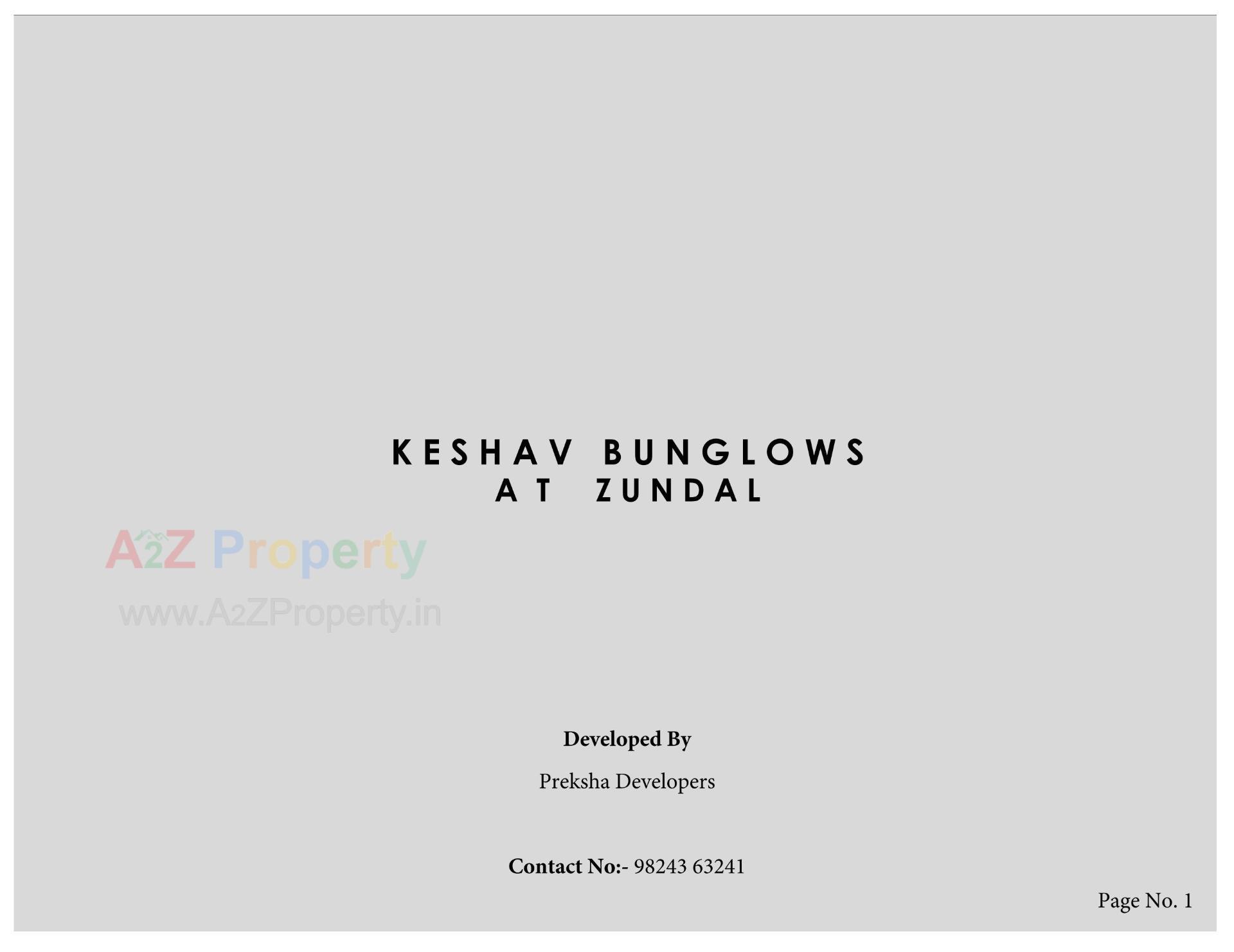  of real estate project Keshav Bunglows located at Zundal, Gandhinagar, Gujarat