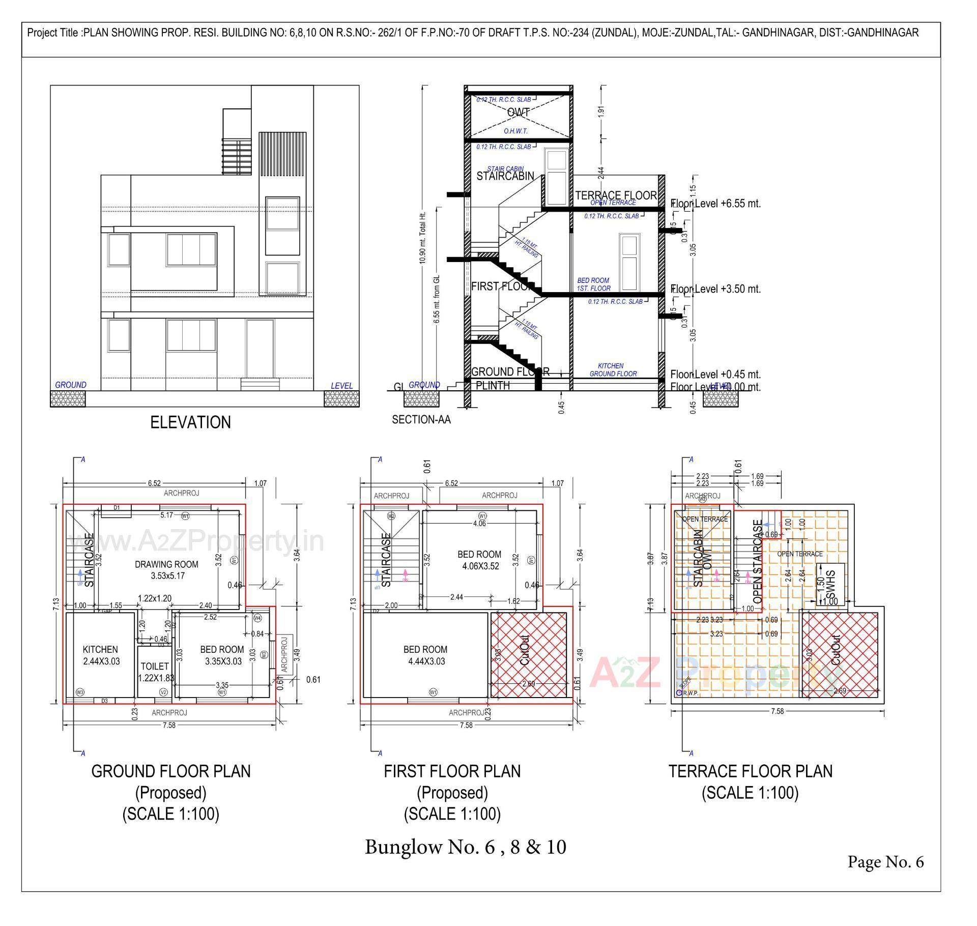  of real estate project Keshav Bunglows located at Zundal, Gandhinagar, Gujarat