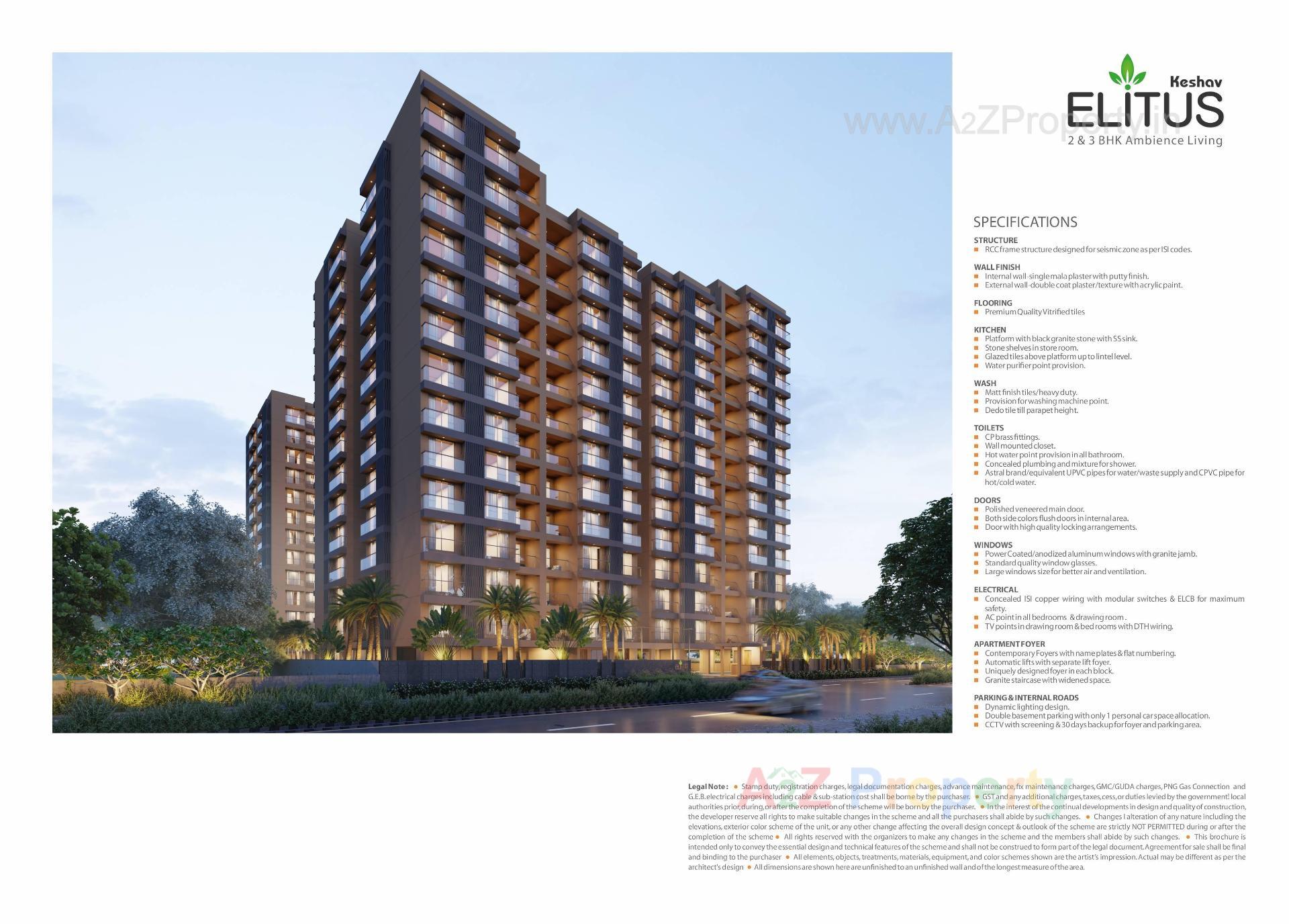 3D Elevation of real estate project Keshav Elitus located at Randesan, Gandhinagar, Gujarat