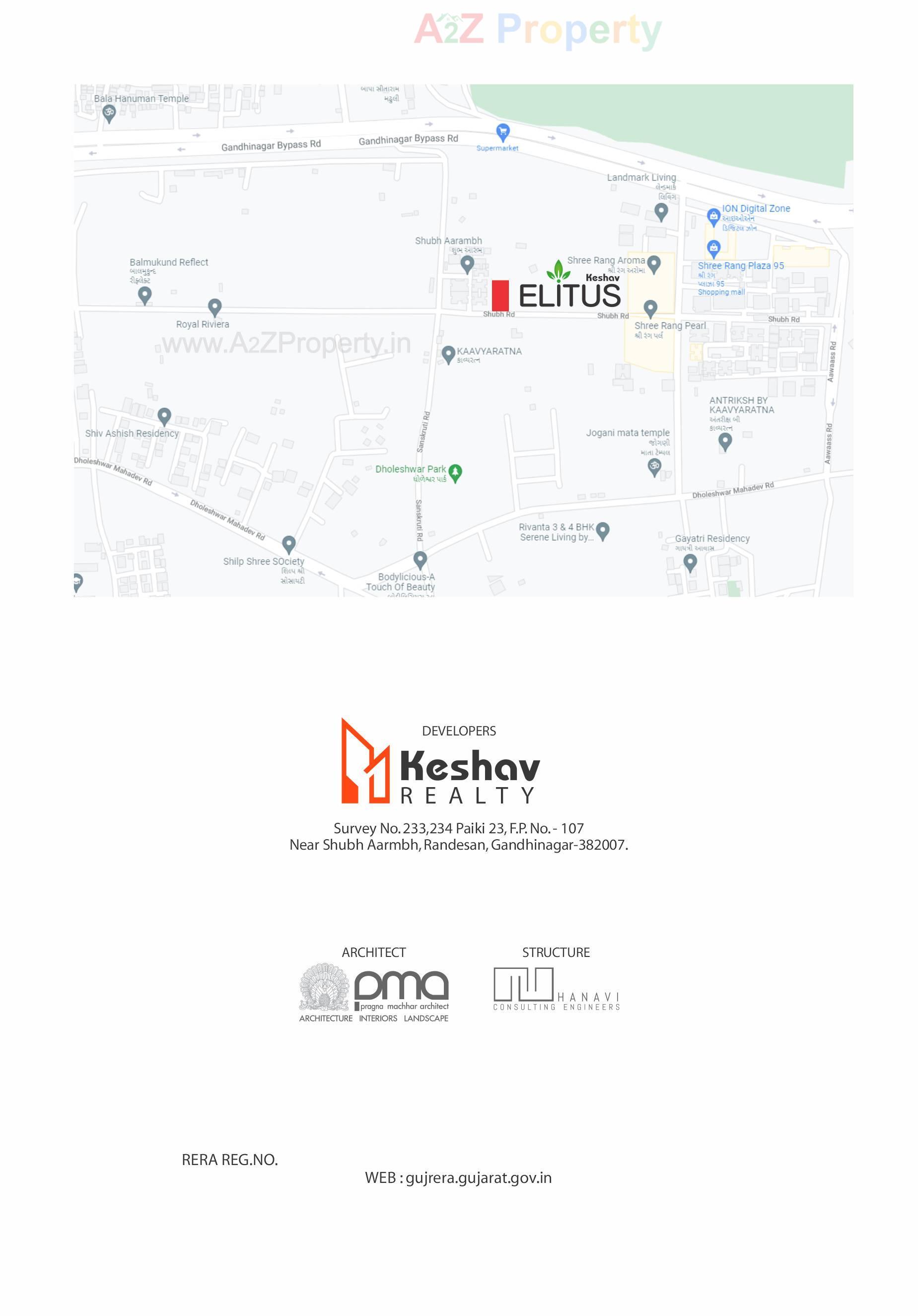  of real estate project Keshav Elitus located at Randesan, Gandhinagar, Gujarat