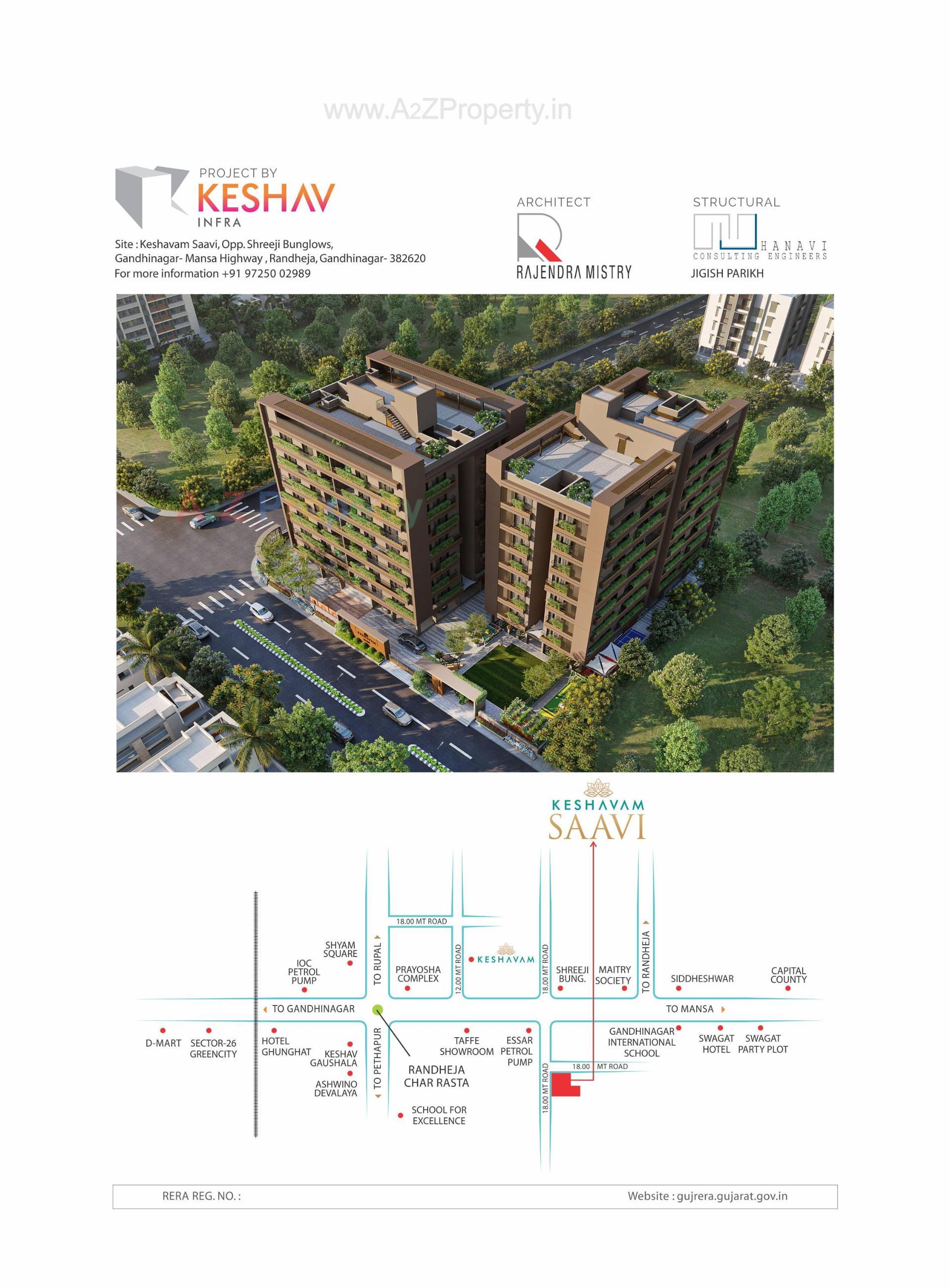  of real estate project Keshavam Saavi located at Radheja, Gandhinagar, Gujarat