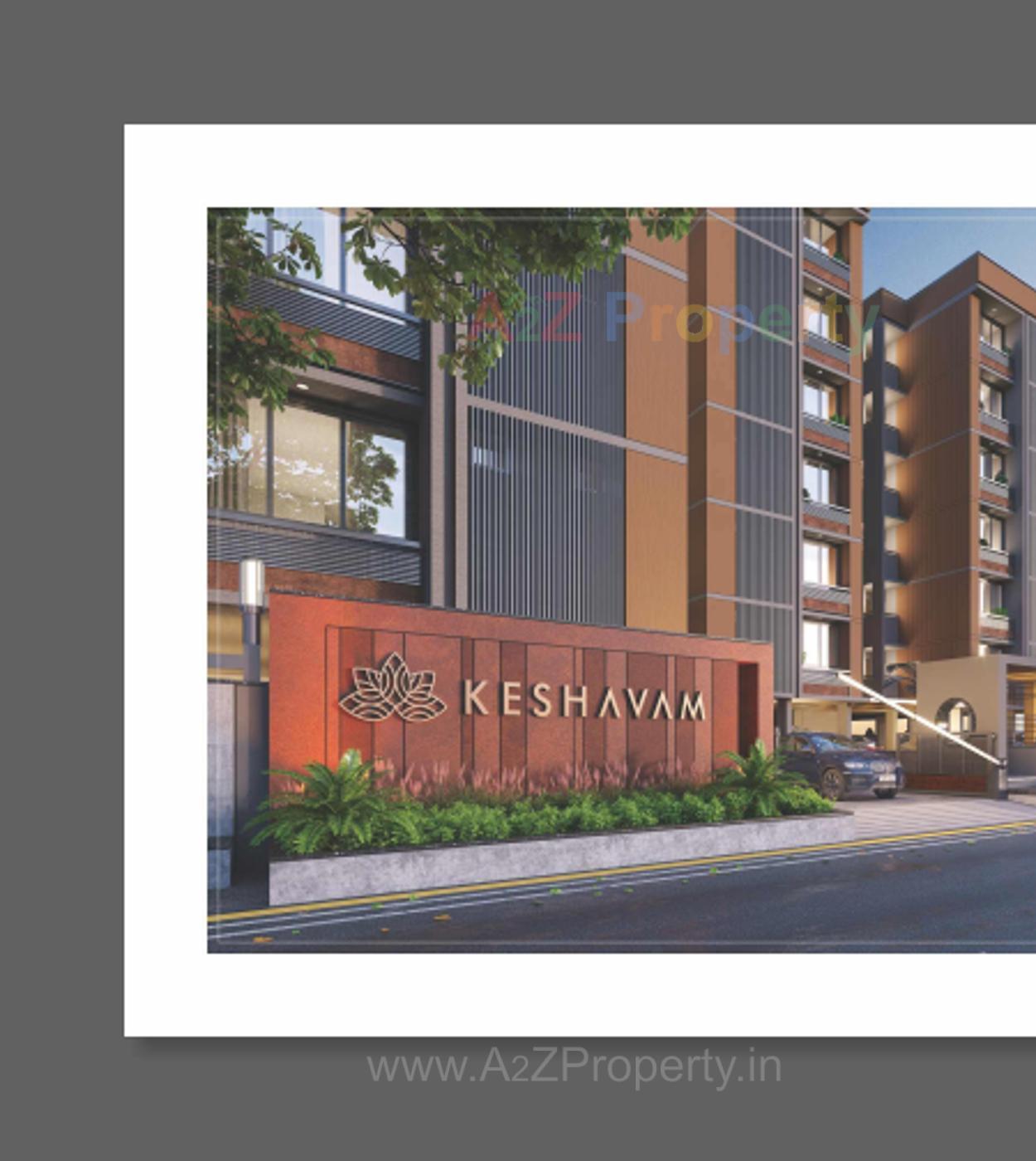 3D Elevation of real estate project Keshavam located at Pethapur, Gandhinagar, Gujarat