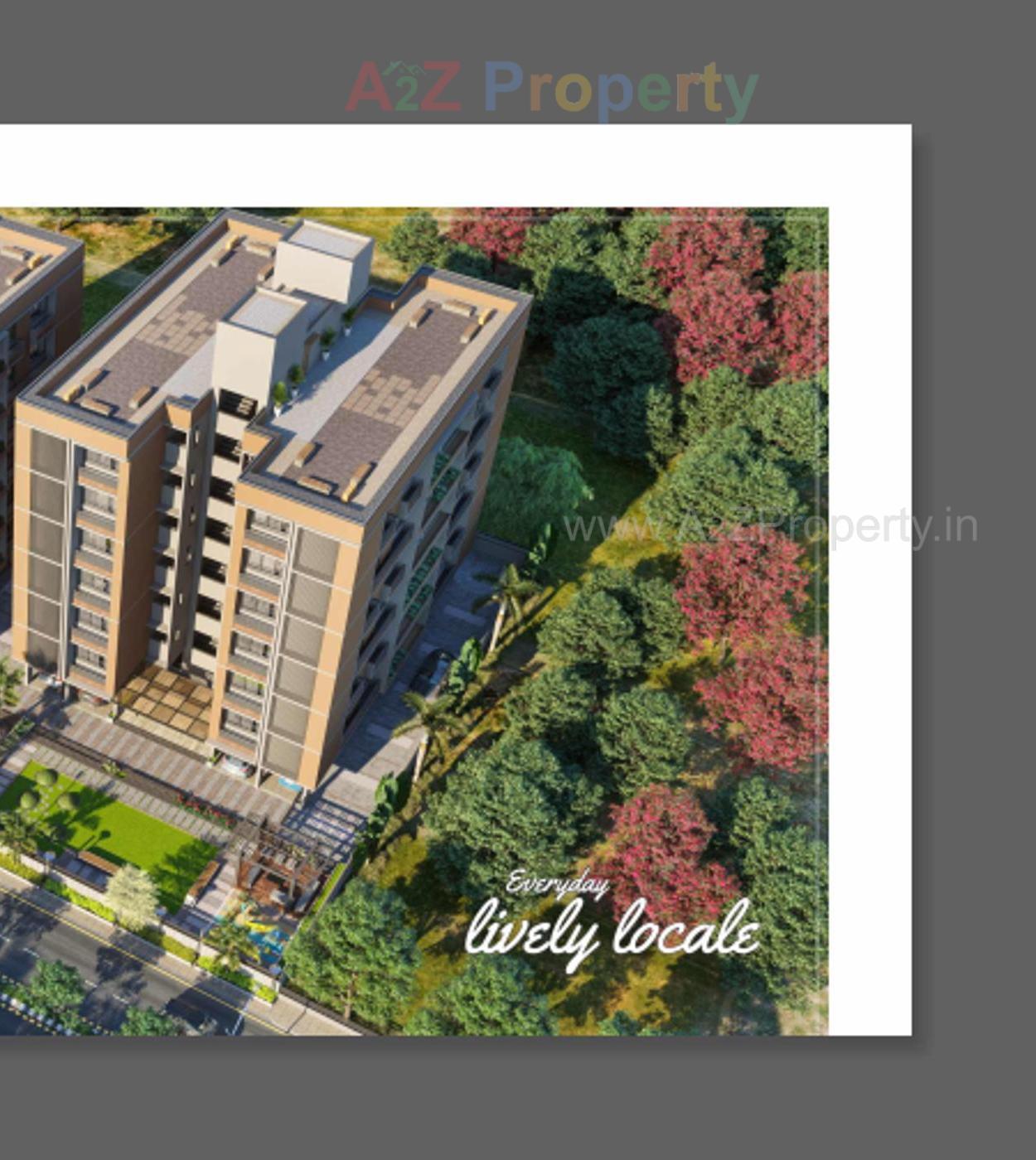 3D Elevation of real estate project Keshavam located at Pethapur, Gandhinagar, Gujarat