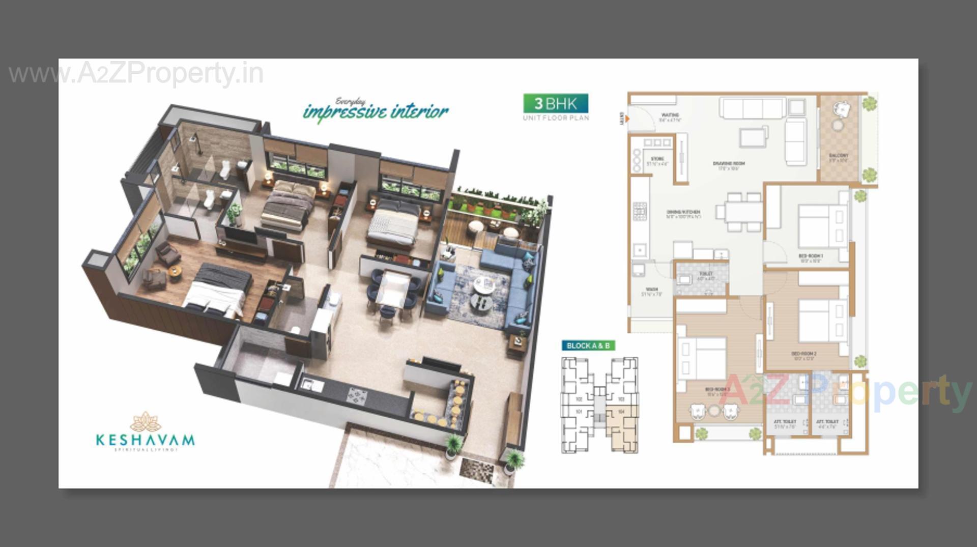 Layout of real estate project Keshavam located at Pethapur, Gandhinagar, Gujarat