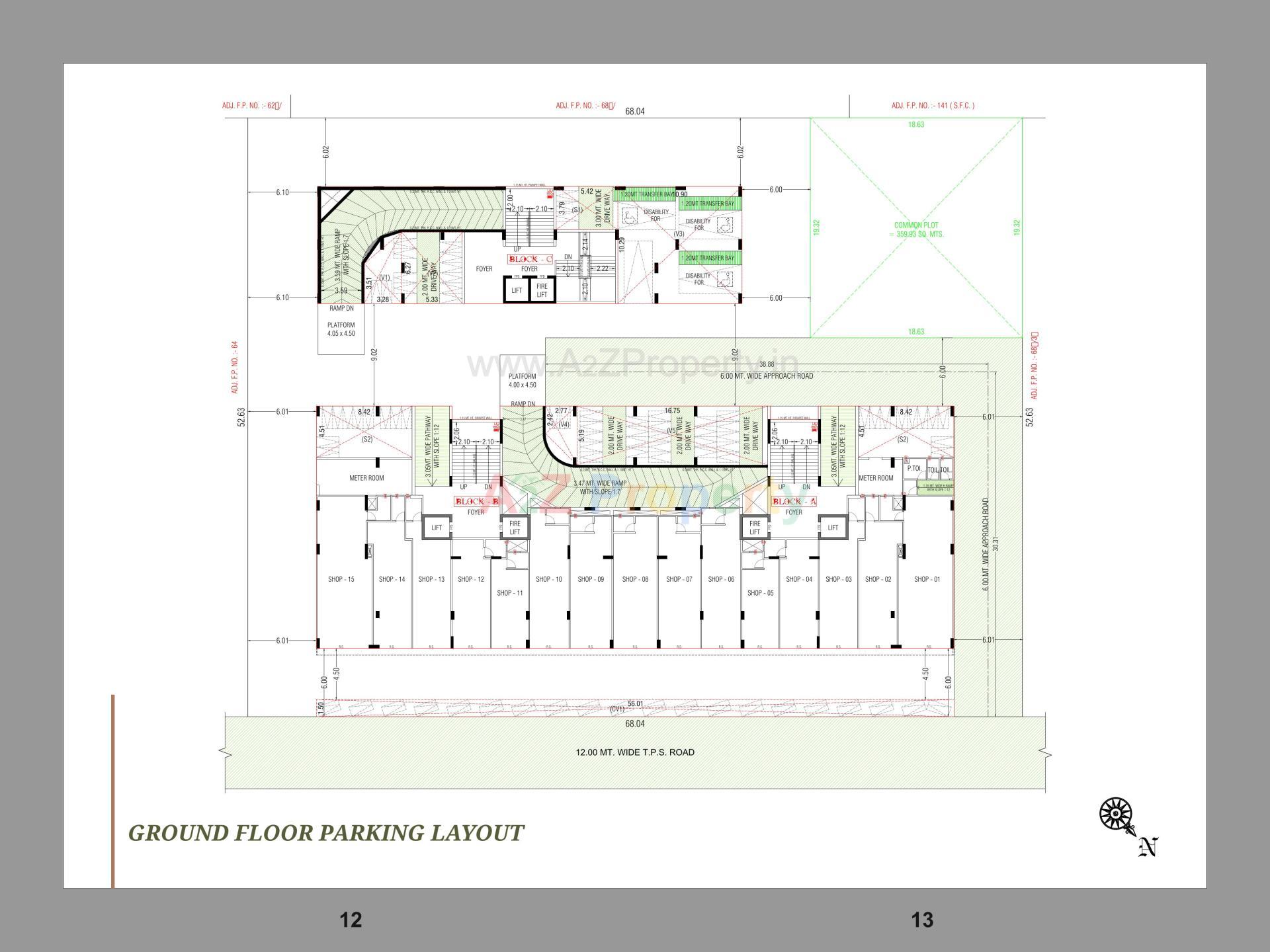 Layout of real estate project Keshvam Clifton located at Khoraj, Gandhinagar, Gujarat
