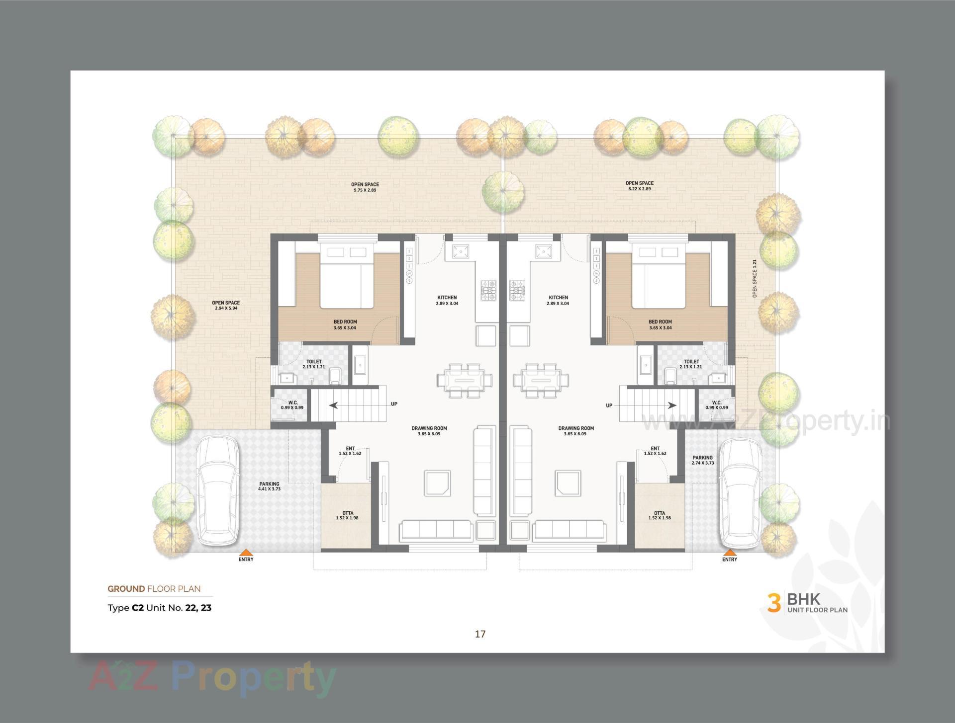 Layout of real estate project Keshvan Bungalows located at Kalol, Gandhinagar, Gujarat