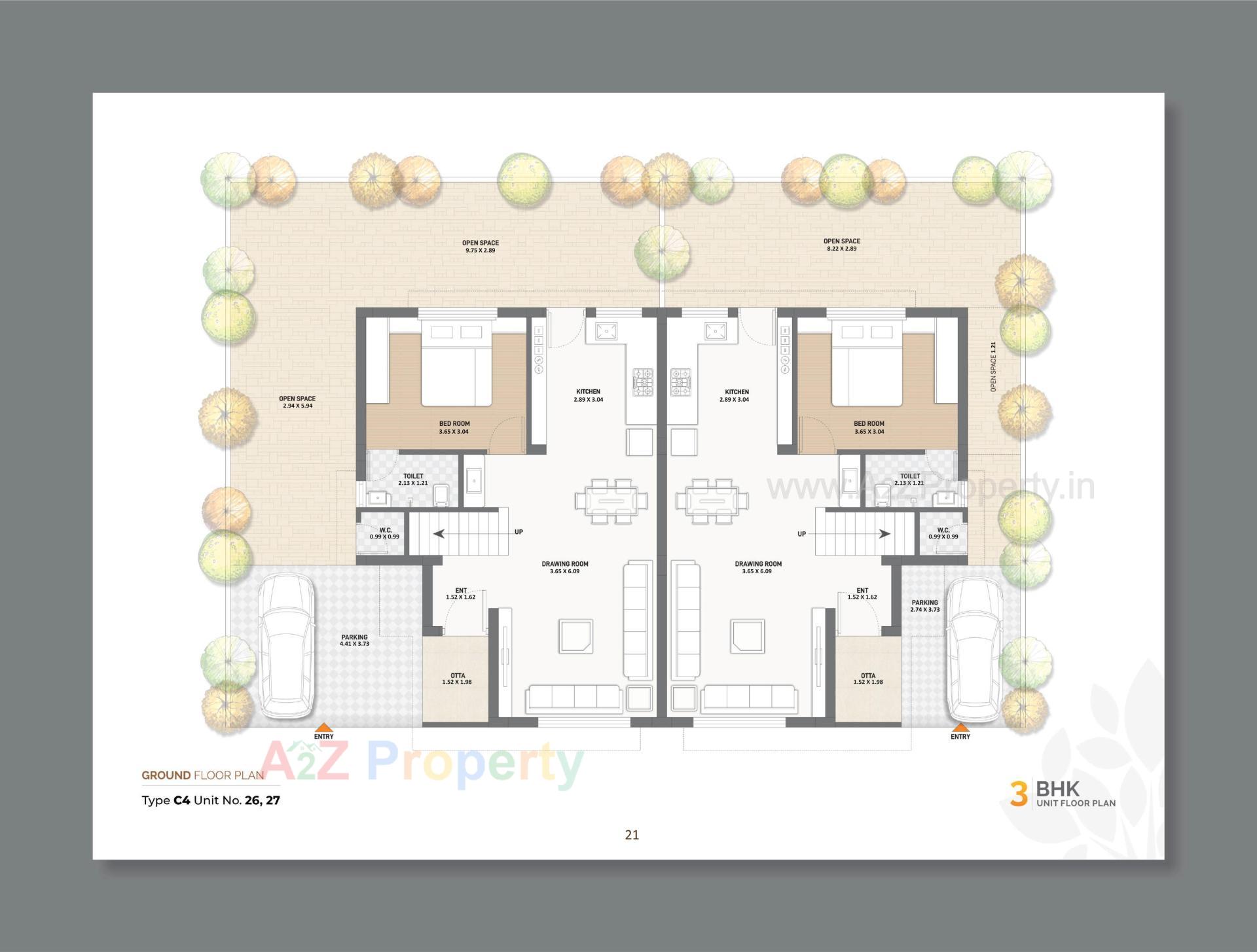 Layout of real estate project Keshvan Bungalows located at Kalol, Gandhinagar, Gujarat