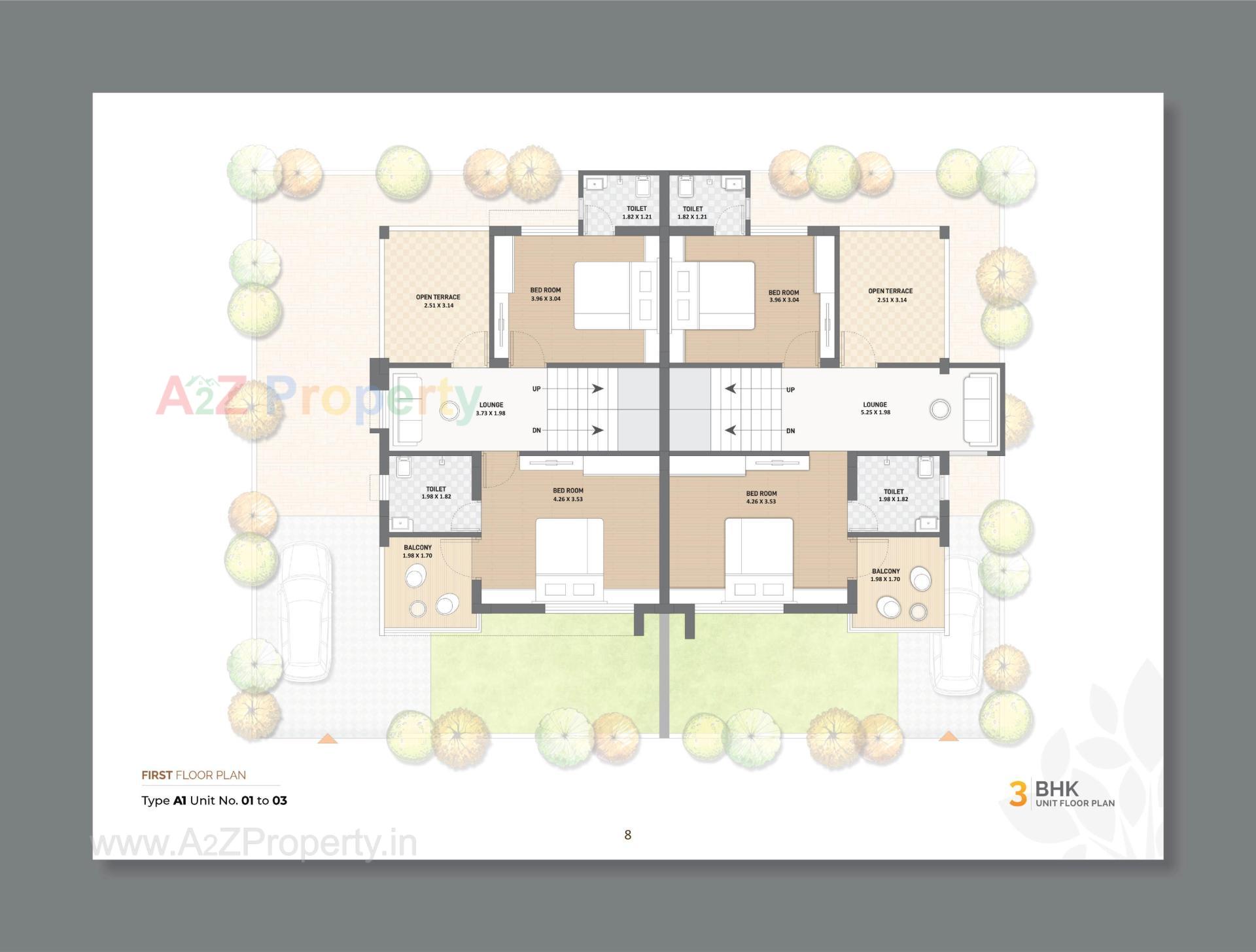 Layout of real estate project Keshvan Bungalows located at Kalol, Gandhinagar, Gujarat
