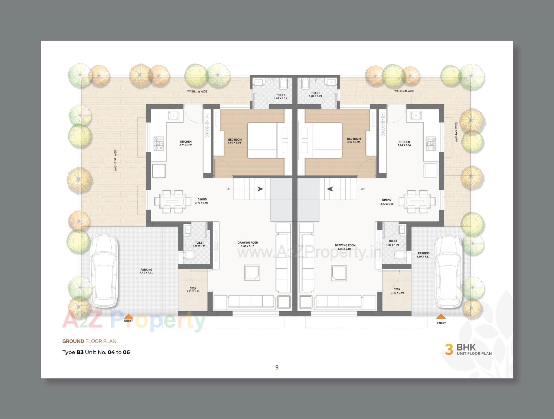 Layout of real estate project Keshvan Bungalows located at Kalol, Gandhinagar, Gujarat