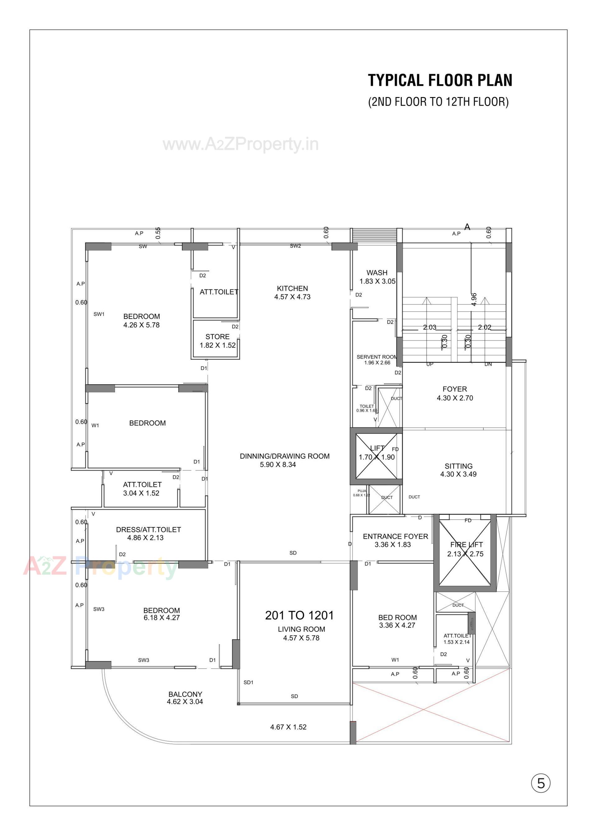 Layout of real estate project Kiara Monolith located at Koteshwar, Gandhinagar, Gujarat