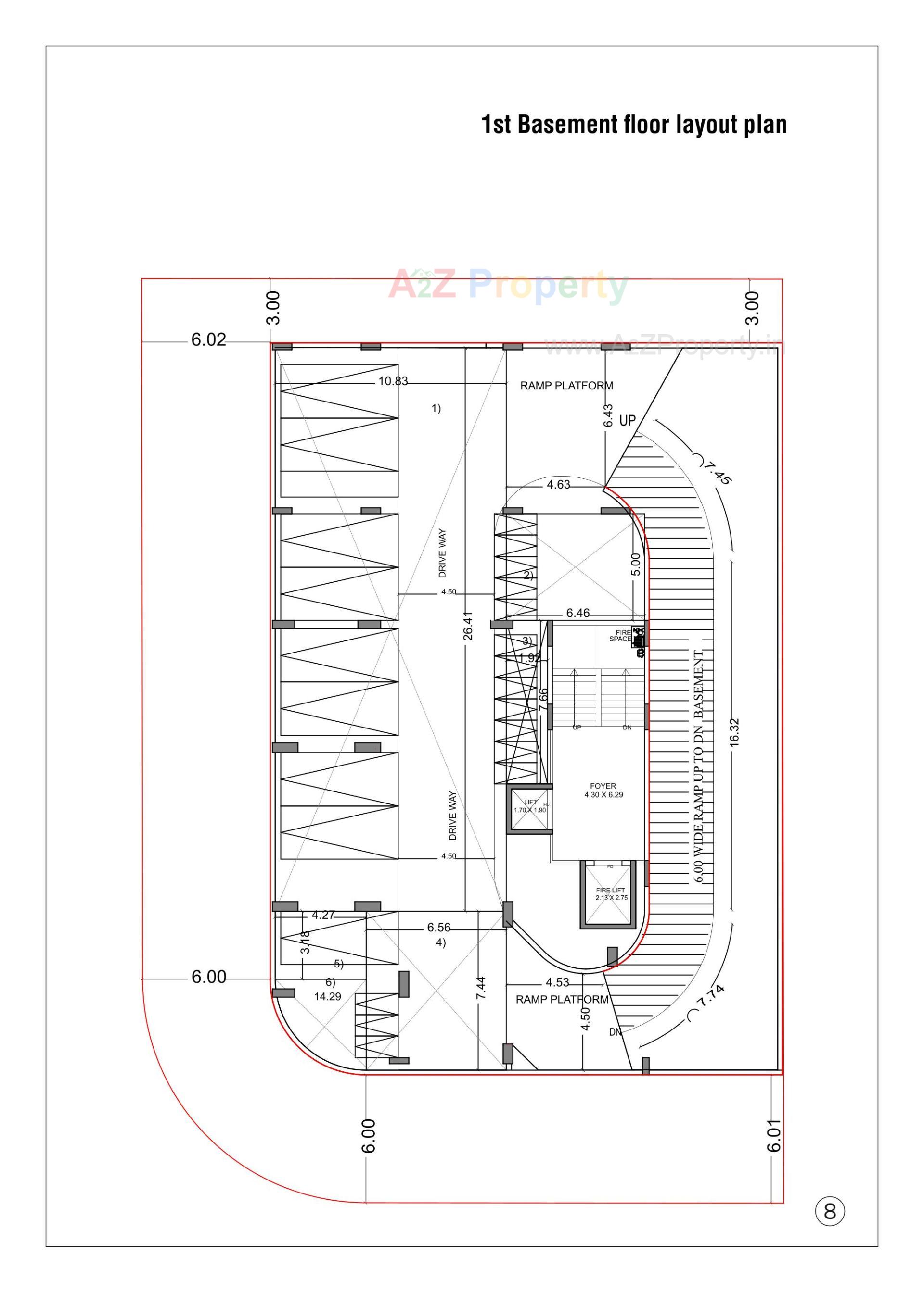 Layout of real estate project Kiara Monolith located at Koteshwar, Gandhinagar, Gujarat