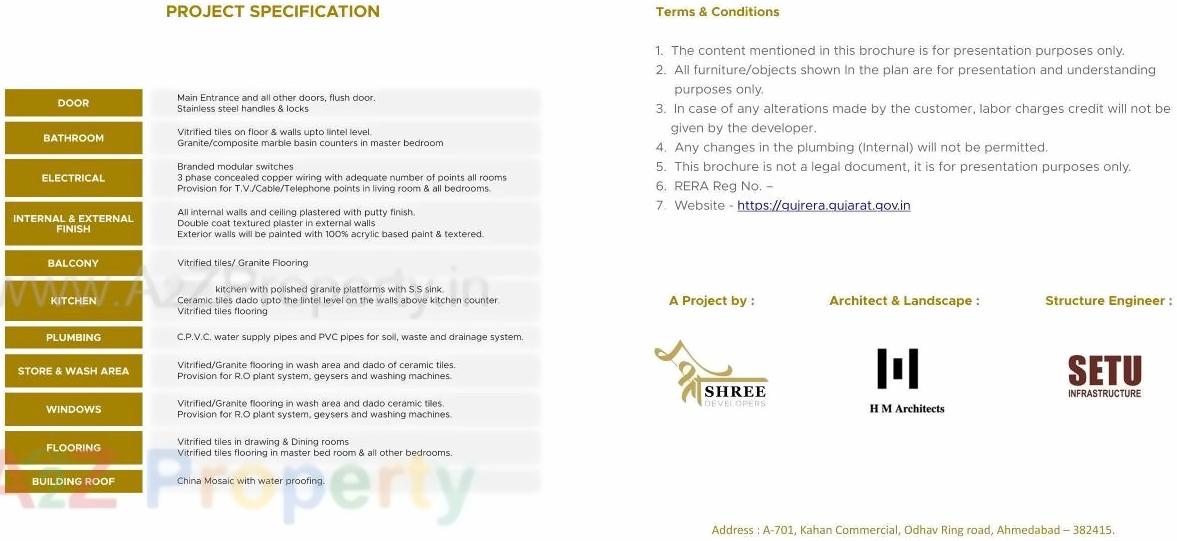  of real estate project Kiara Opulent located at Koteshwar, Gandhinagar, Gujarat