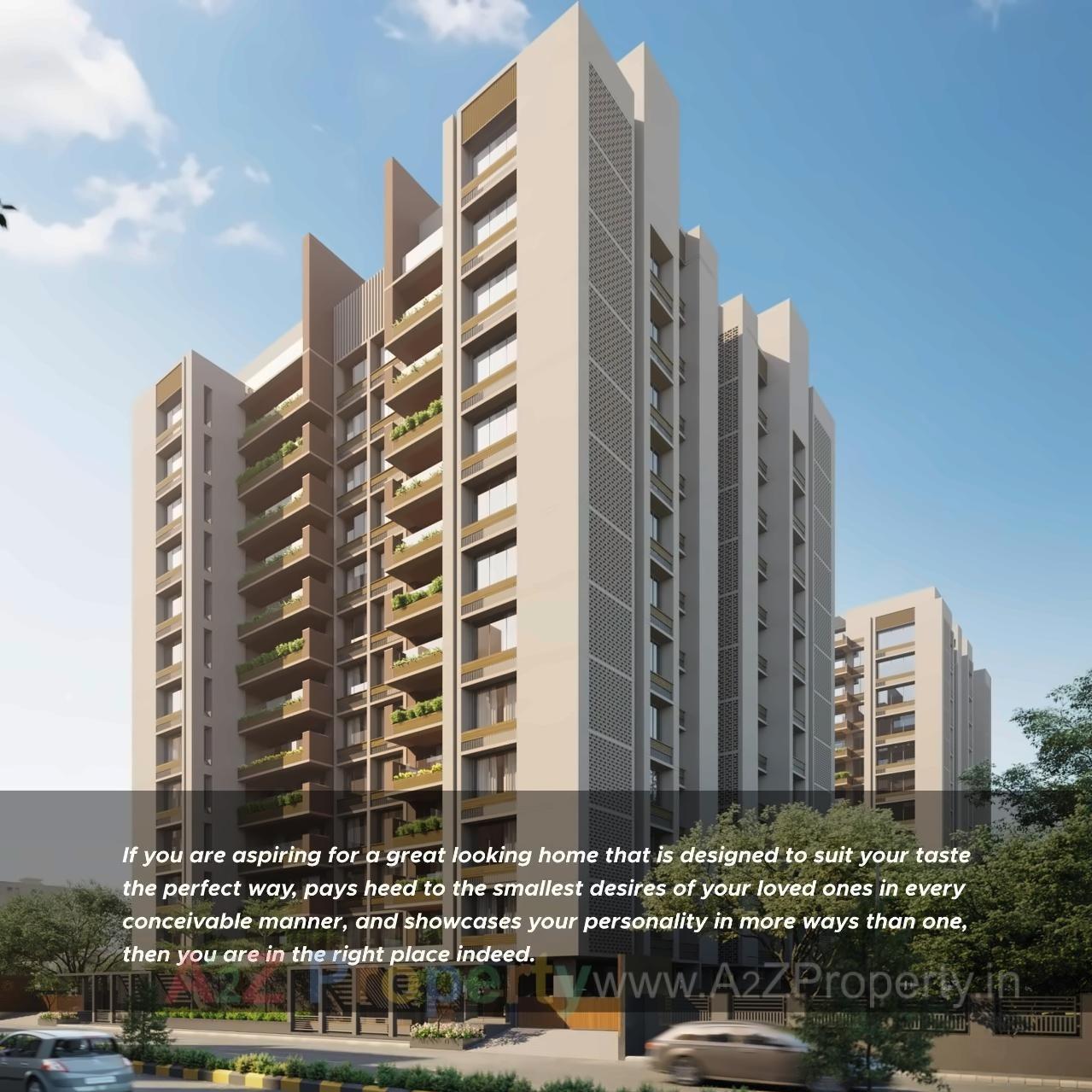 3D Elevation of real estate project Kiara Opulent located at Koteshwar, Gandhinagar, Gujarat