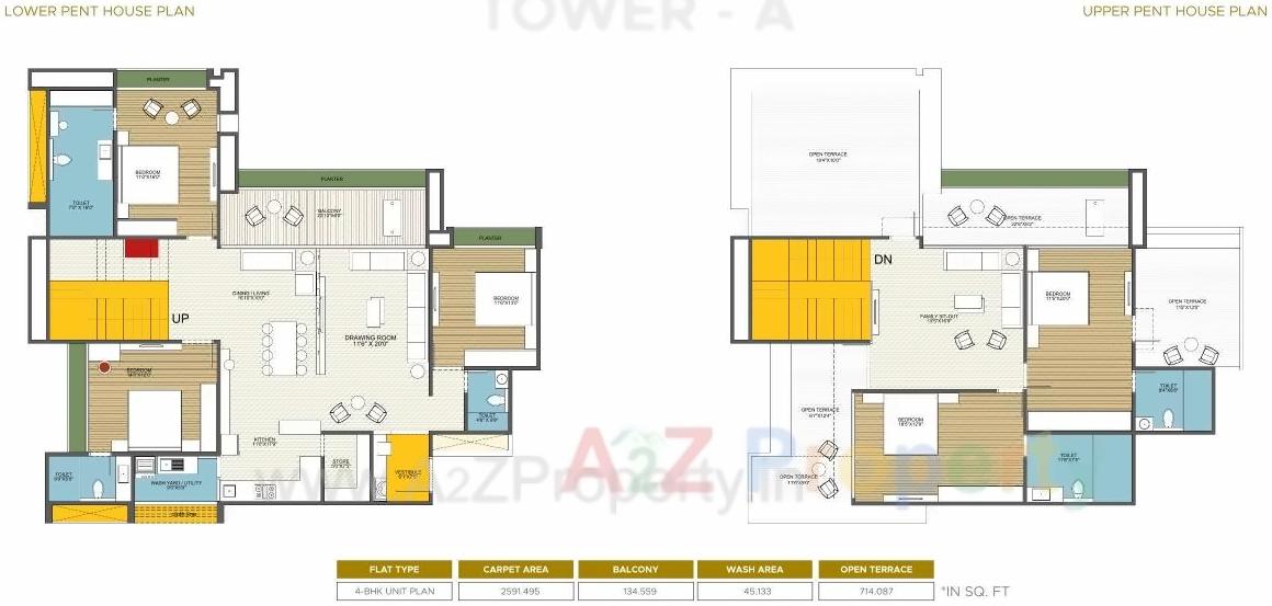 Layout of real estate project Kiara Opulent located at Koteshwar, Gandhinagar, Gujarat