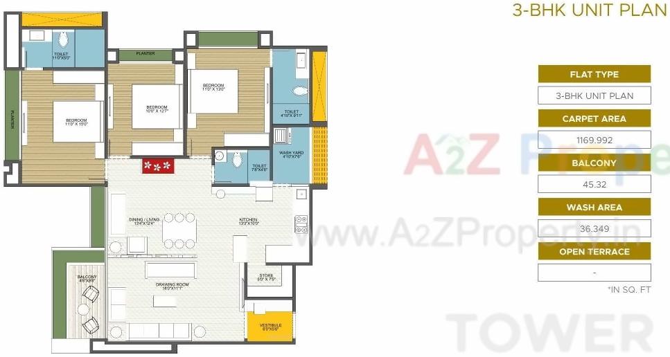 Layout of real estate project Kiara Opulent located at Koteshwar, Gandhinagar, Gujarat