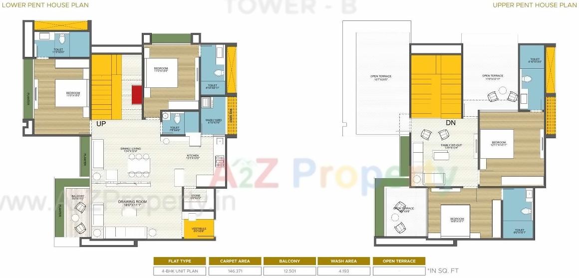 Layout of real estate project Kiara Opulent located at Koteshwar, Gandhinagar, Gujarat