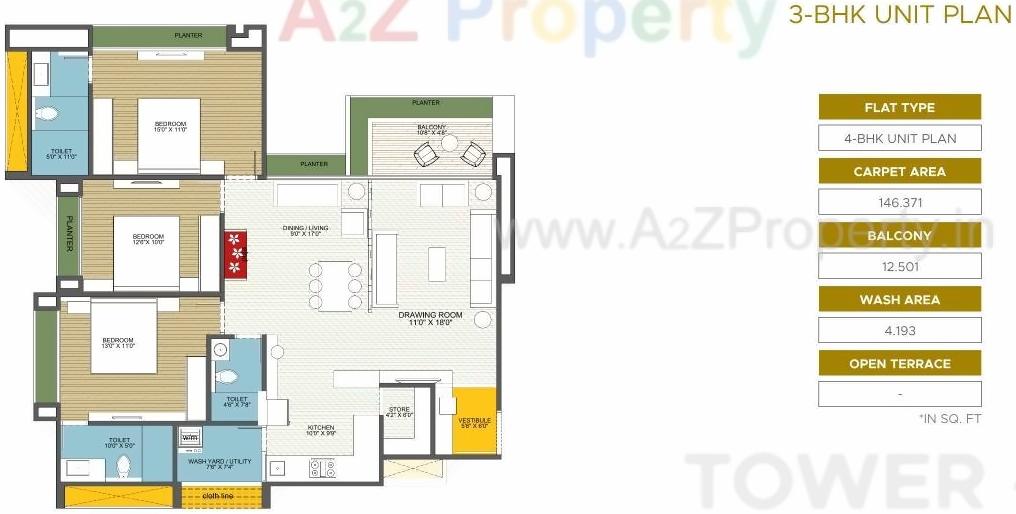 Layout of real estate project Kiara Opulent located at Koteshwar, Gandhinagar, Gujarat