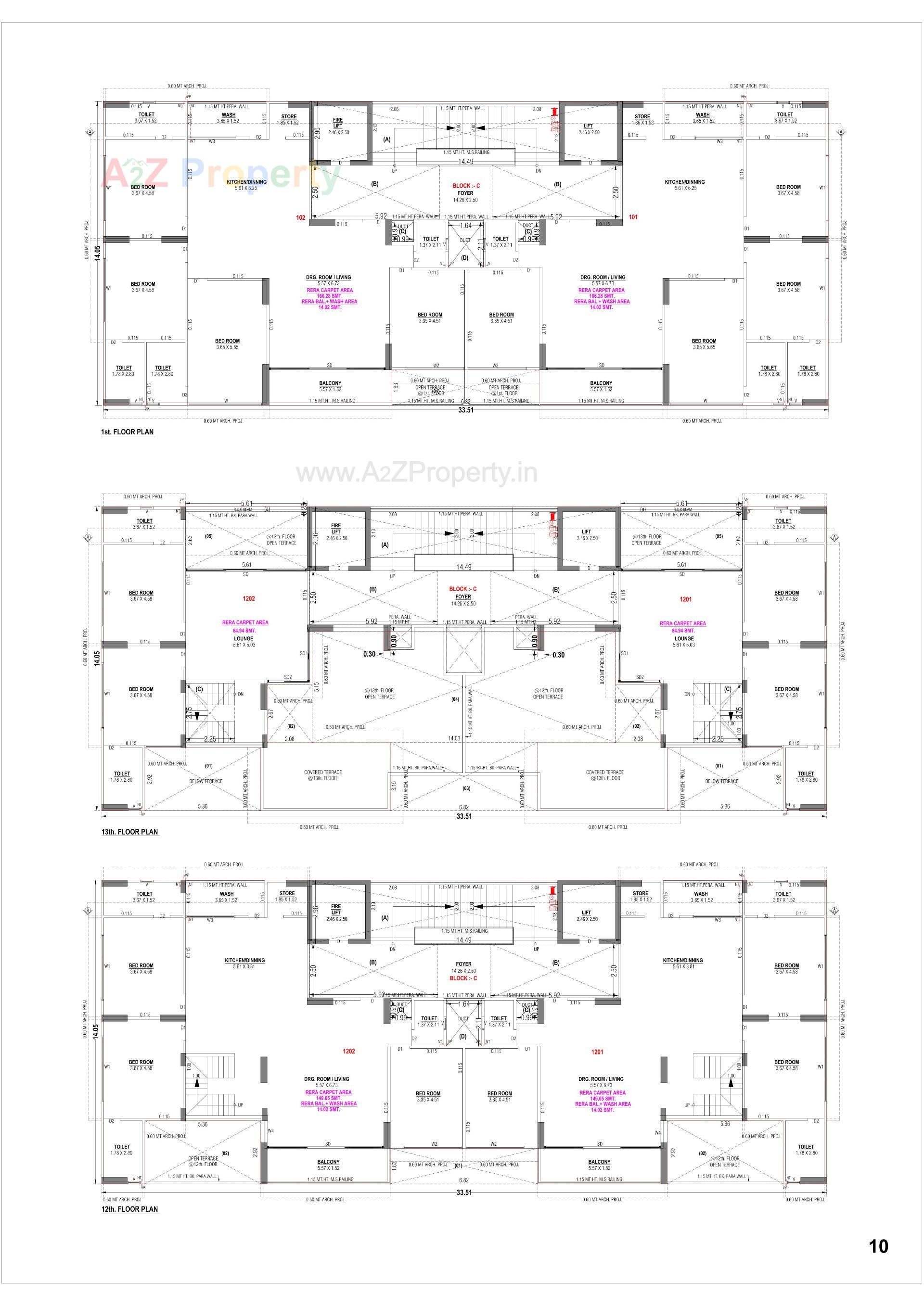 Layout of real estate project Kiara Signature located at Gandhinagar, Gandhinagar, Gujarat