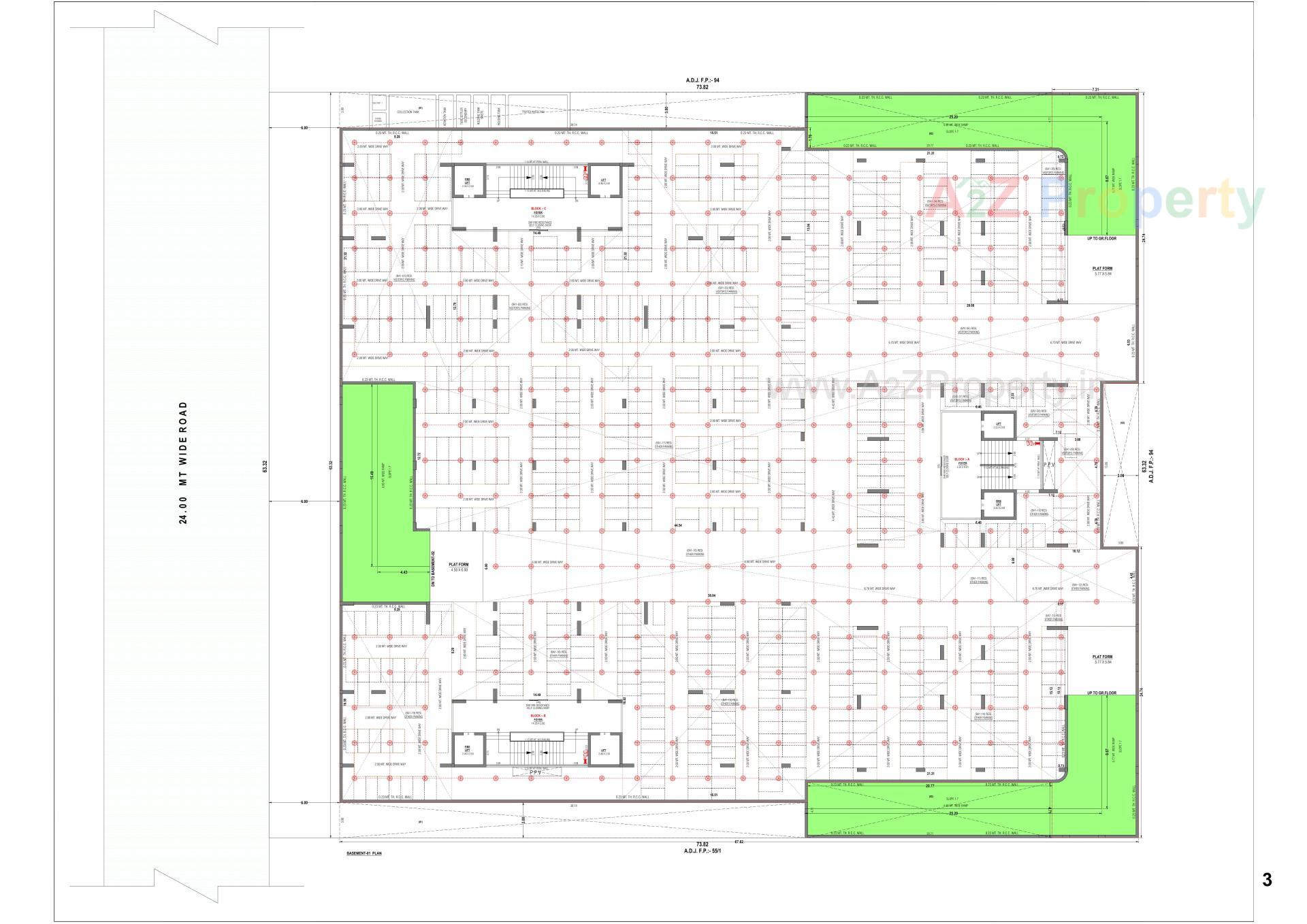 Layout of real estate project Kiara Signature located at Gandhinagar, Gandhinagar, Gujarat