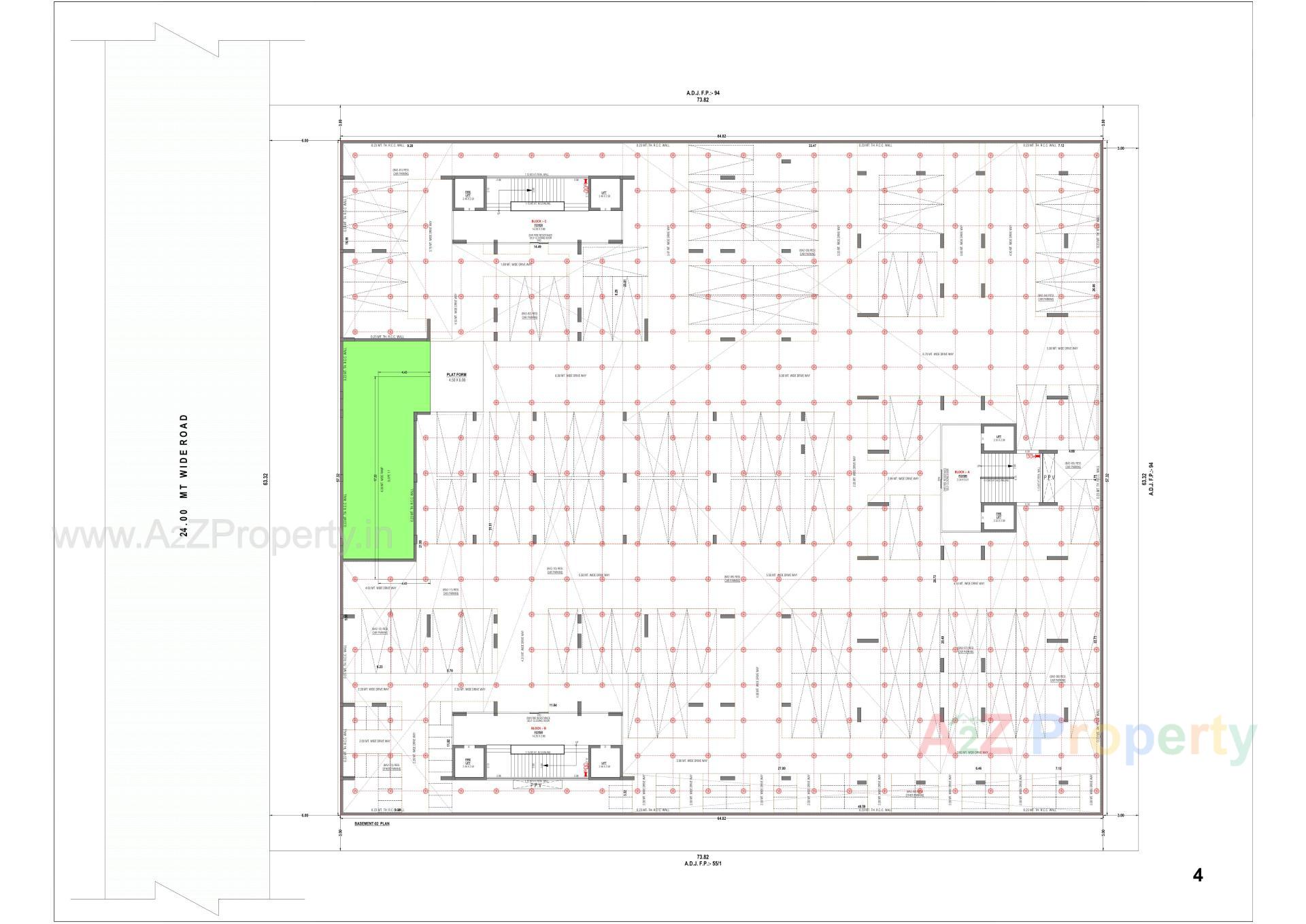 Layout of real estate project Kiara Signature located at Gandhinagar, Gandhinagar, Gujarat
